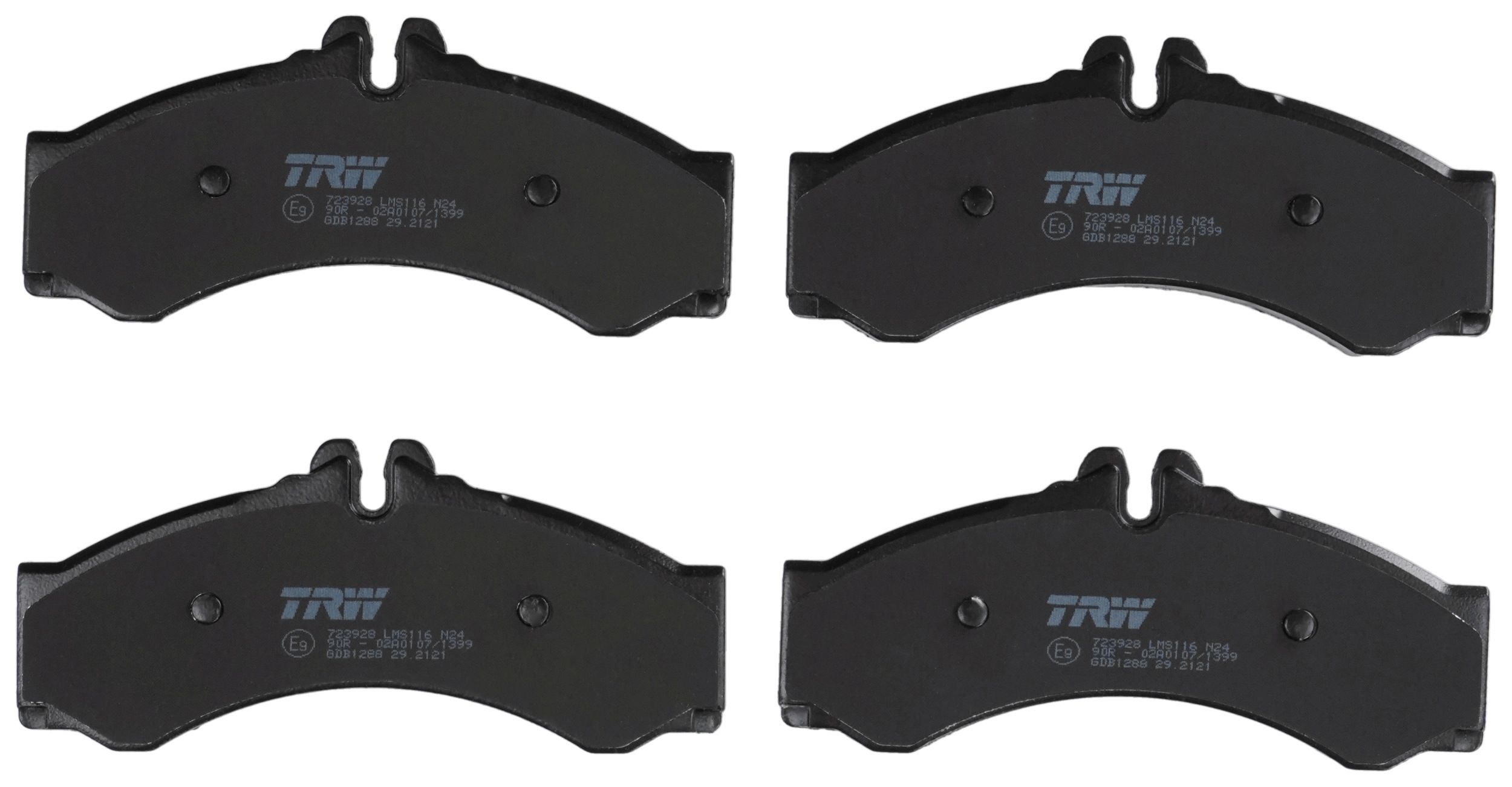 Bremsbelagsatz, Scheibenbremse