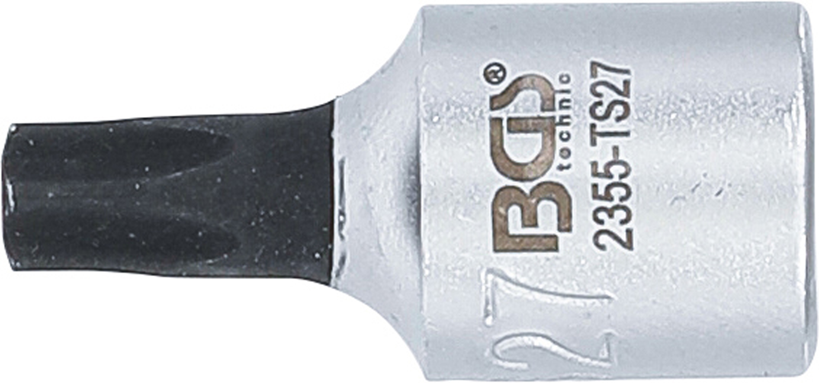BGS Bit-Einsatz | Antrieb Innenvierkant 6,3 mm (1/4") | TS-Profil (für Torx Plus) mit Bohrung TS27