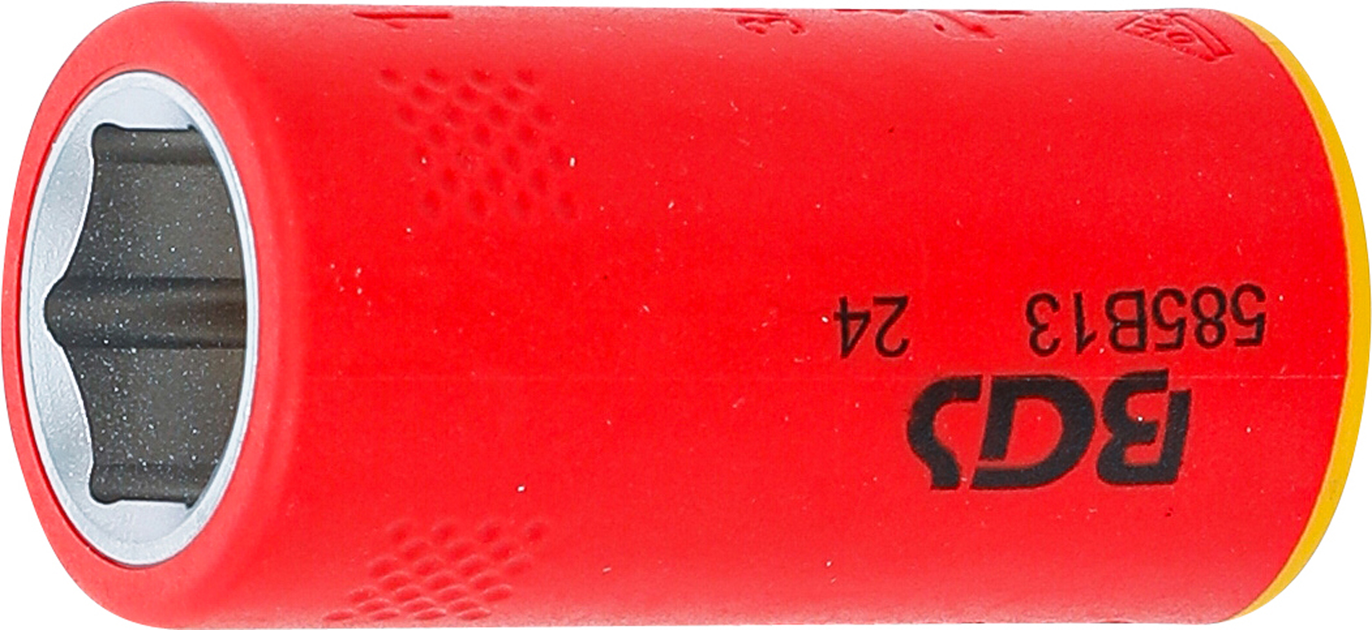 BGS VDE-Steckschlüssel-Einsatz Sechskant | Antrieb Innenvierkant 10 mm (3/8") | SW 13 mm