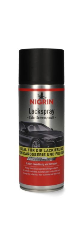Nigrin Lackspray schwarz matt 400 ml