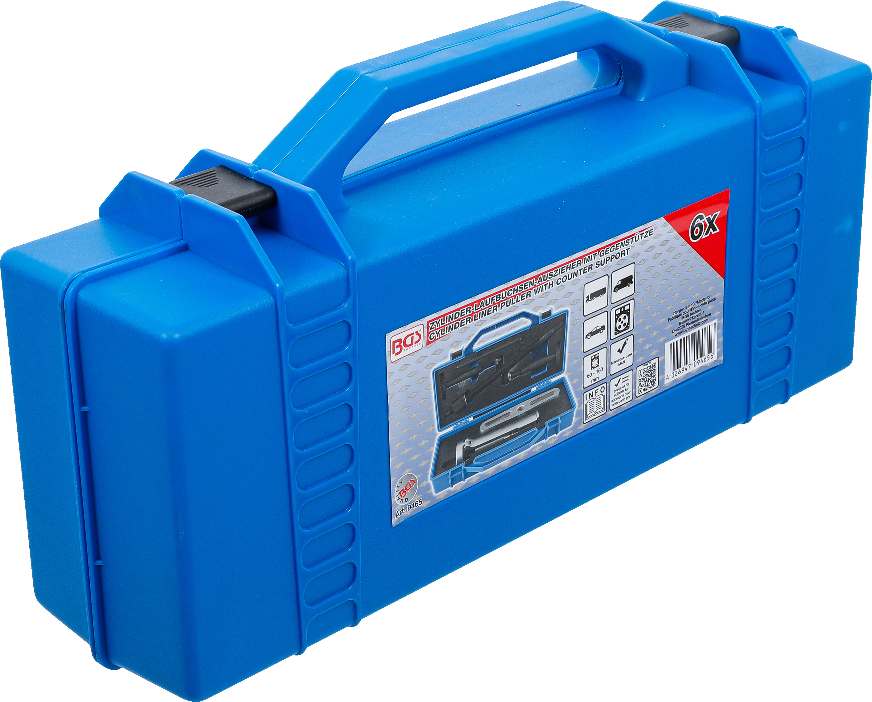 BGS Zylinder-Laufbuchsen-Auszieher mit Gegenstütze | 60 - 160 mm | 6-tlg.