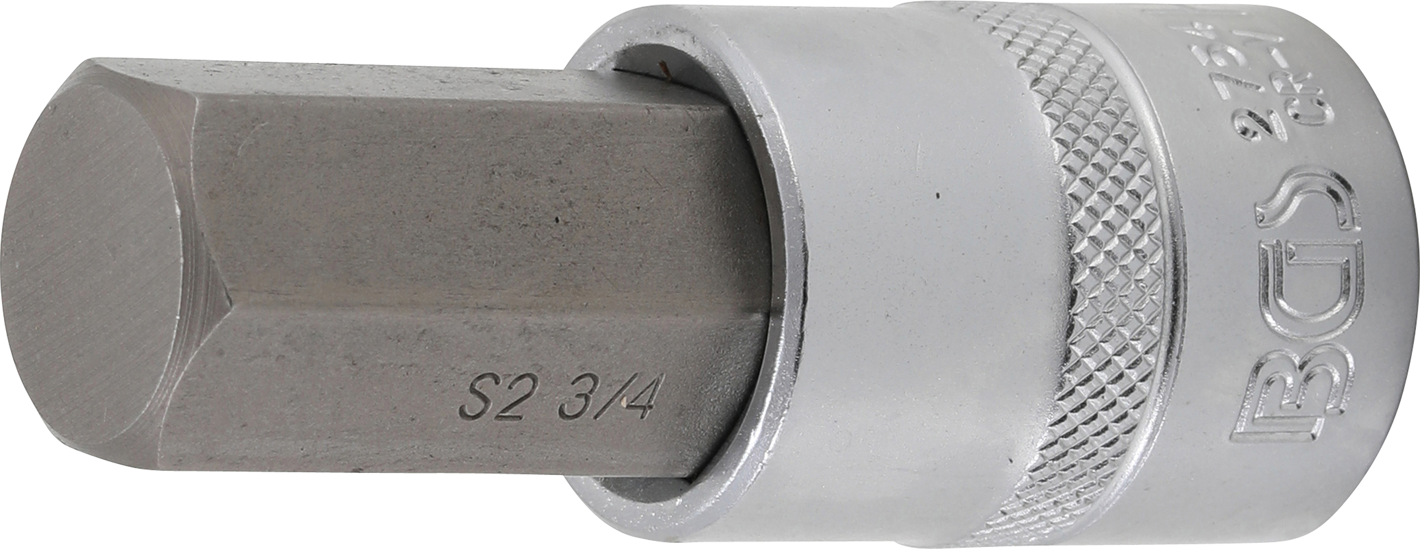 BGS Bit-Einsatz | Länge 70 mm | Antrieb Innenvierkant 12,5 mm (1/2") | Innensechskant 3/4"