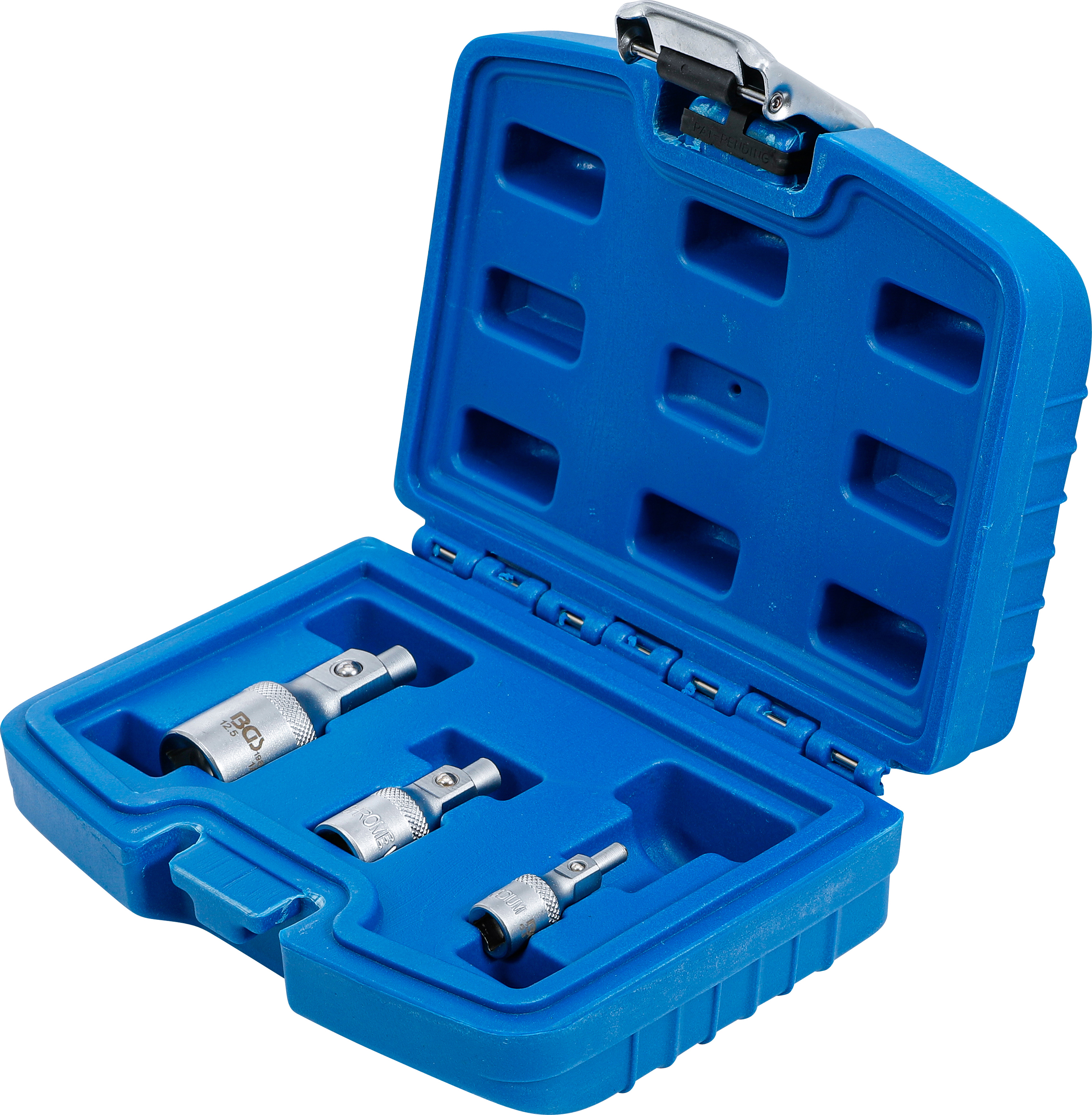 BGS Verlängerungs-Satz mit Magnethalter | 6,3 mm (1/4") / 10 mm (3/8") / 12,5 mm (1/2") | 3-tlg.