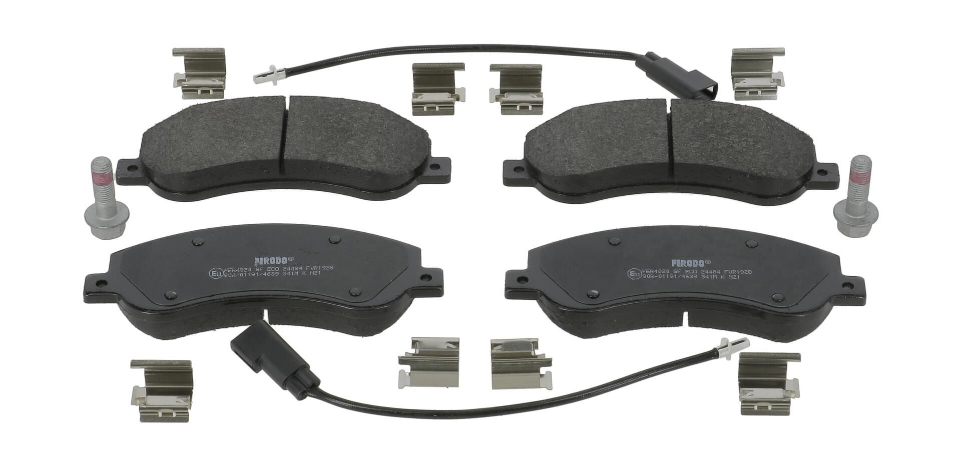 Bremsbelagsatz, Scheibenbremse