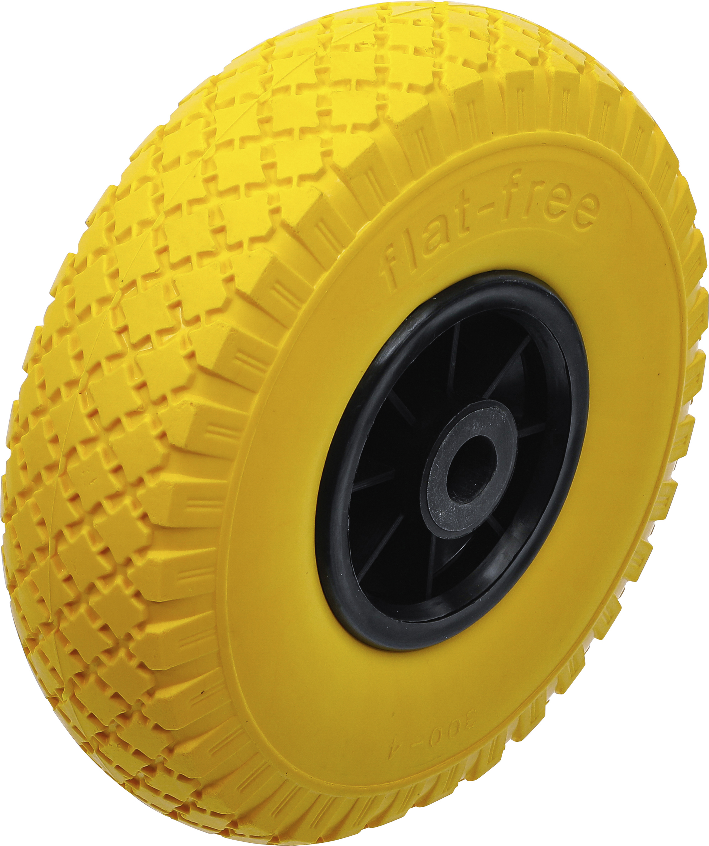 BGS Rad für Sackkarren / Bollerwagen | PU, gelb/schwarz | 260 mm