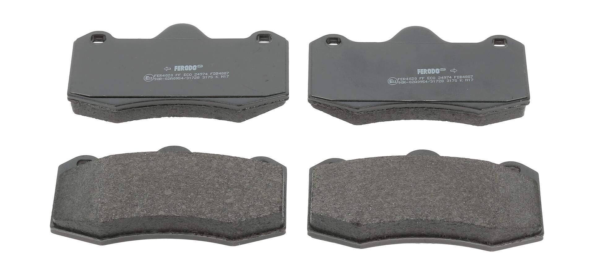 Bremsbelagsatz, Scheibenbremse