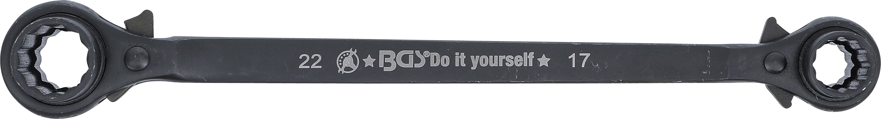 BGS Gerüstbauer-Knarre | 4-in-1 | SW 14 - 17 - 19 - 22 mm