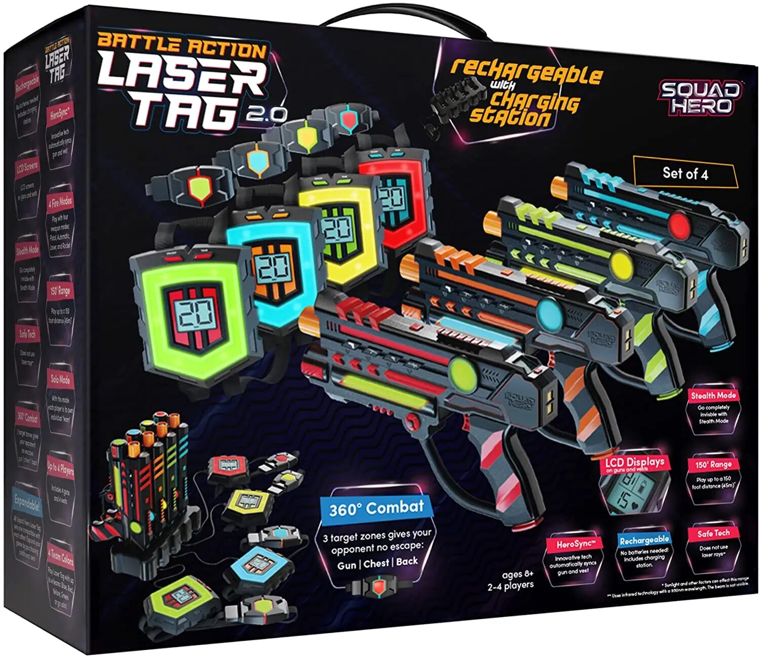 Squad Hero Battle Action Laser Tag 2.0 Das Original aus den USA Top Outdoor Geschenk