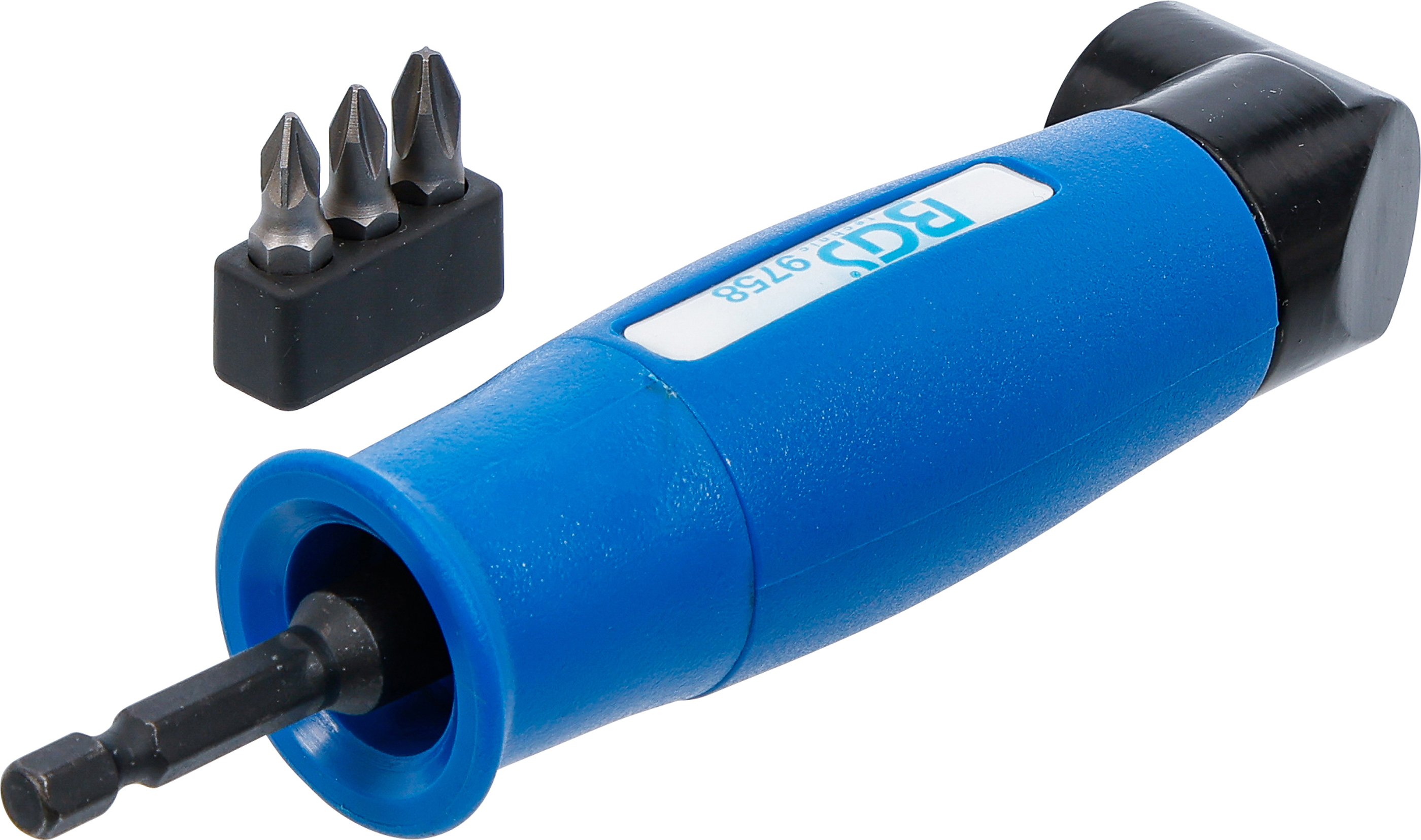 BGS Winkelbohrvorsatz | Antrieb Außensechskant 6,3 mm (1/4") / Abtrieb Innensechskant 6,3 mm (1/4") | 4-tlg.