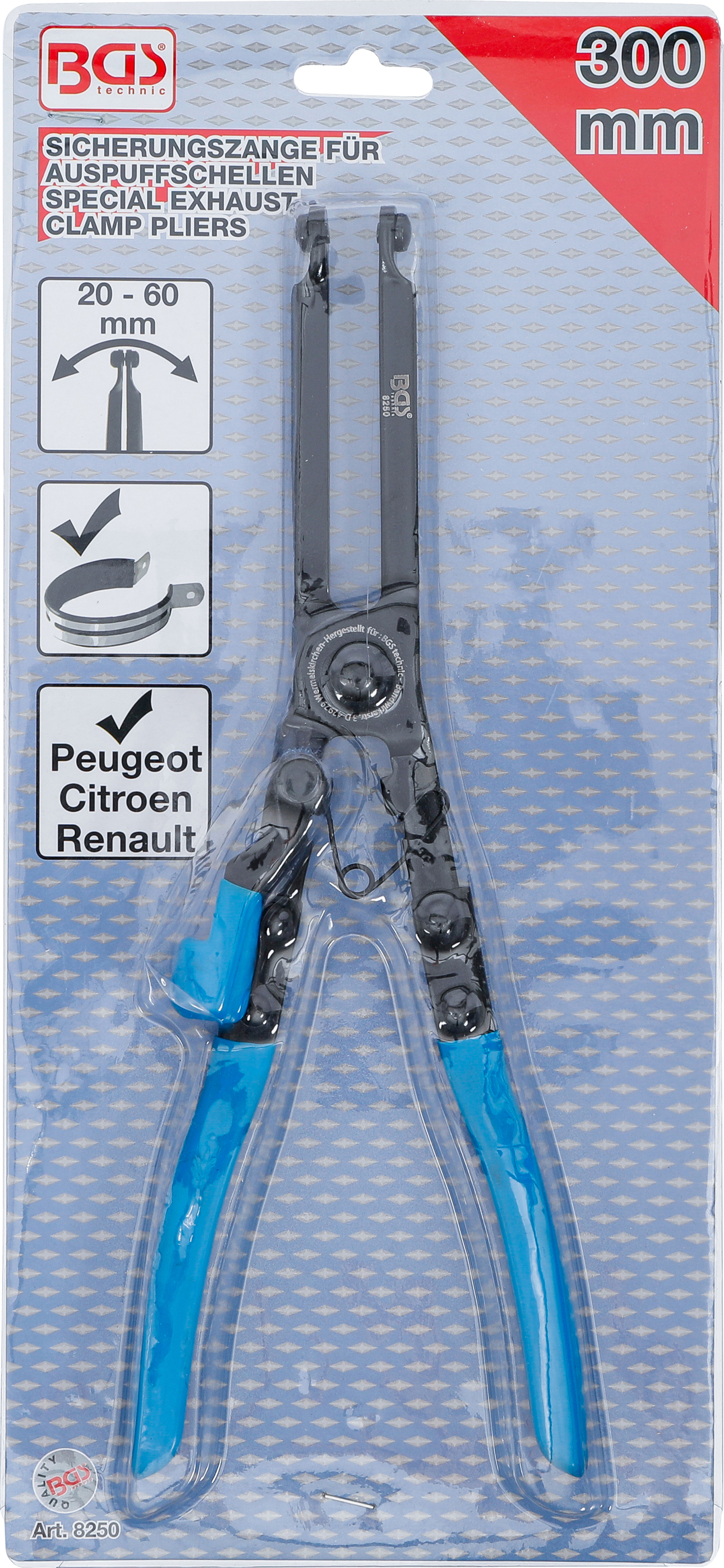 BGS Sicherungszange für Auspuffschellen | 305 mm