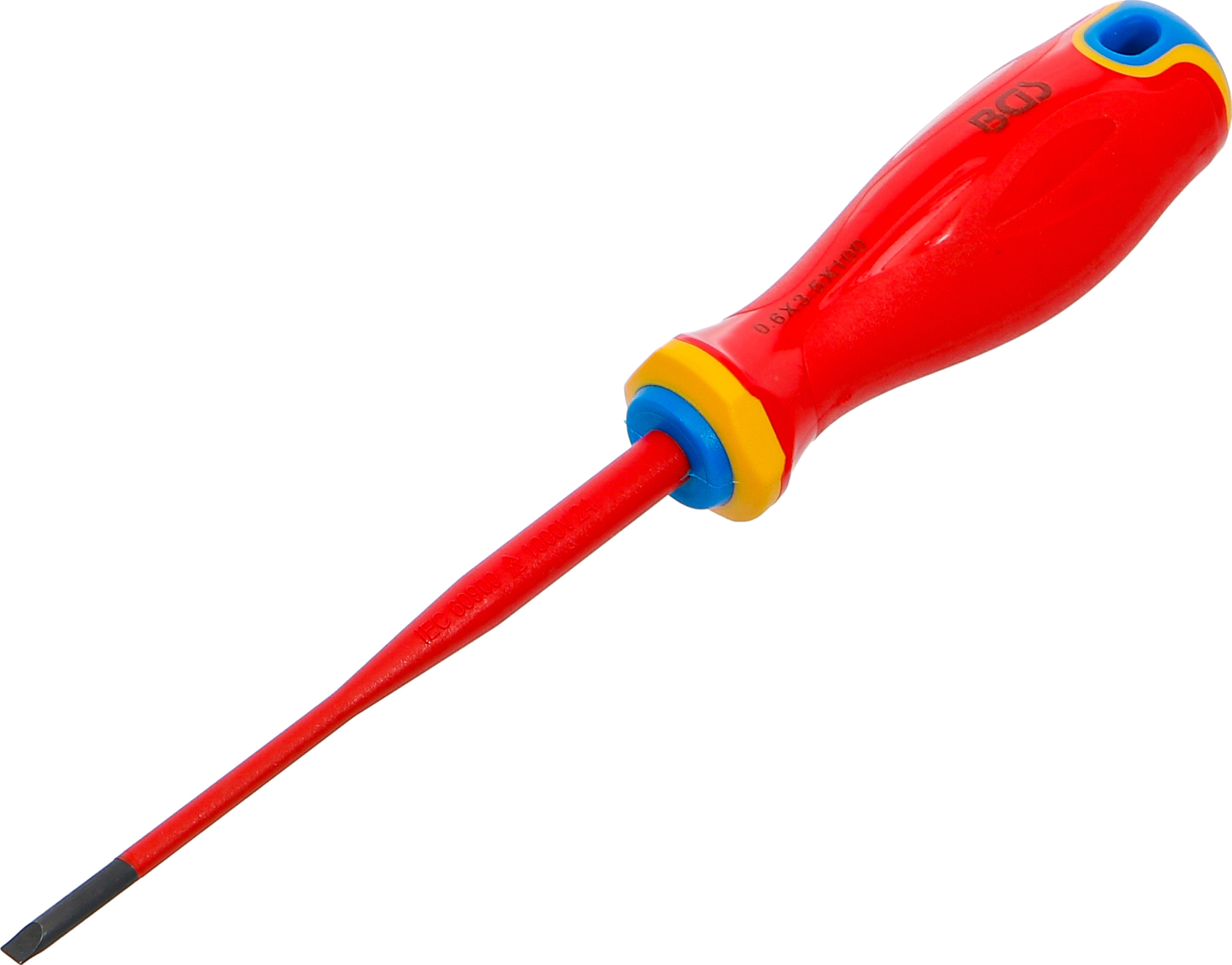 BGS VDE-Schraubendreher | extra dünne Spitze | Schlitz 3,5 mm