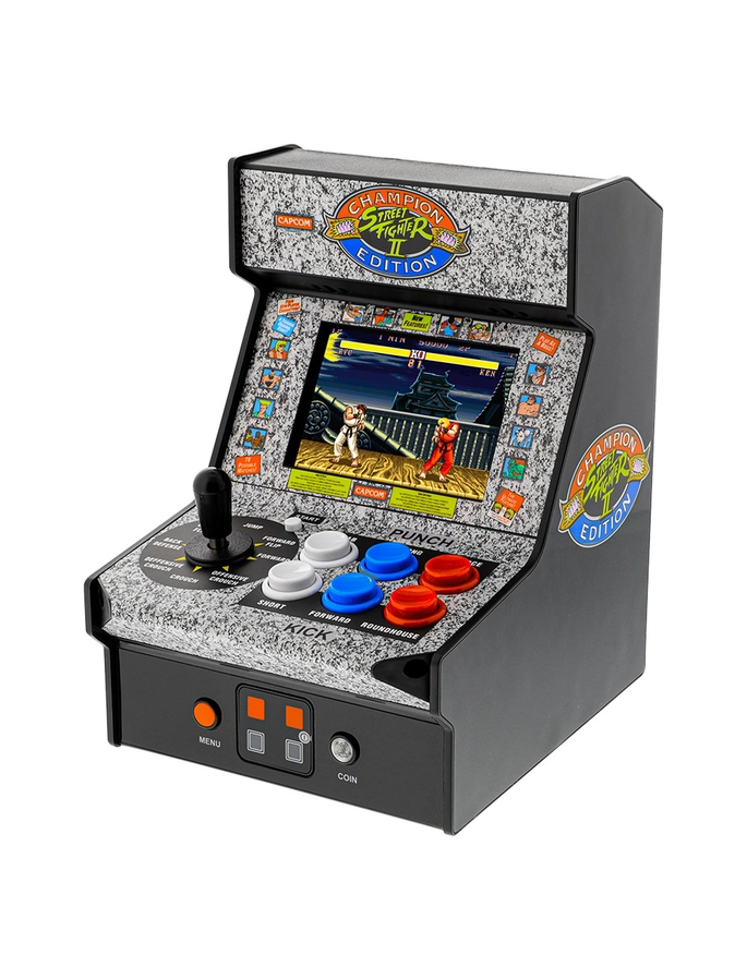 Spielekonsole Station Arcade Street Fighter II Computerspiel im Retro Stil