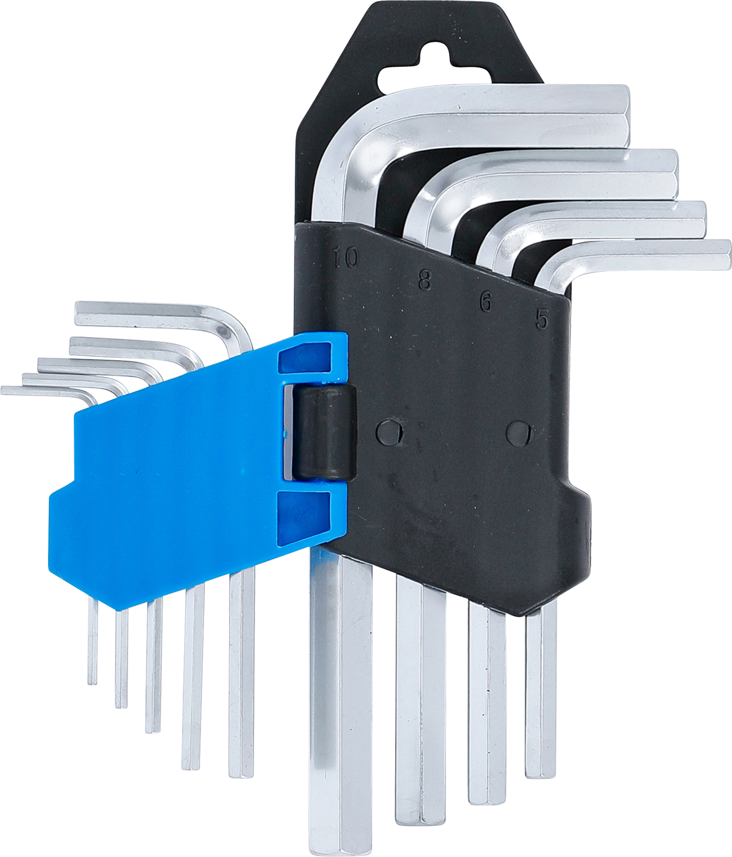 BGS Winkelschlüssel-Satz | kurz | Innensechskant 1,5 - 10 mm | 9-tlg.