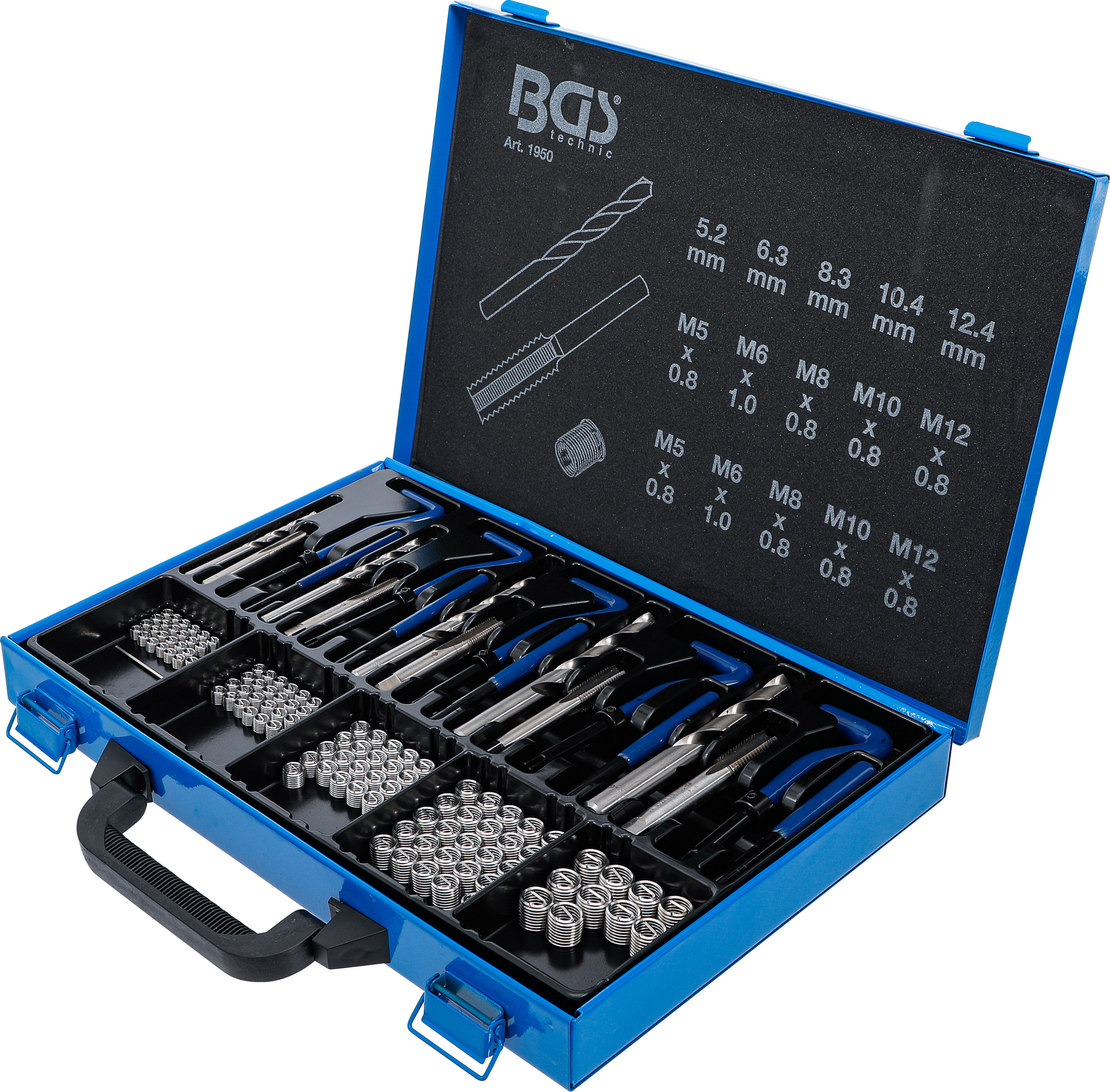 BGS Gewinde-Reparatursatz | M5 - M12 | 130-tlg.