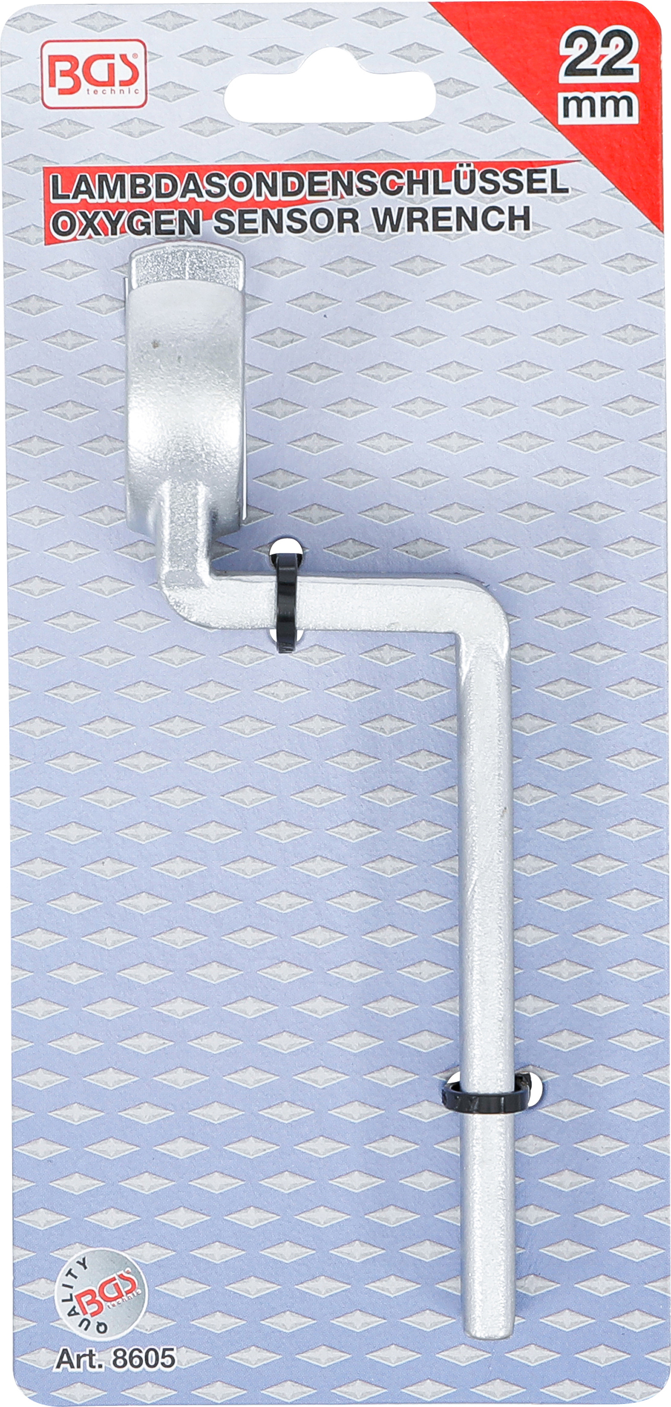 BGS Spezial-Ringschlüssel für Lambdasonden, offen | SW 22 mm