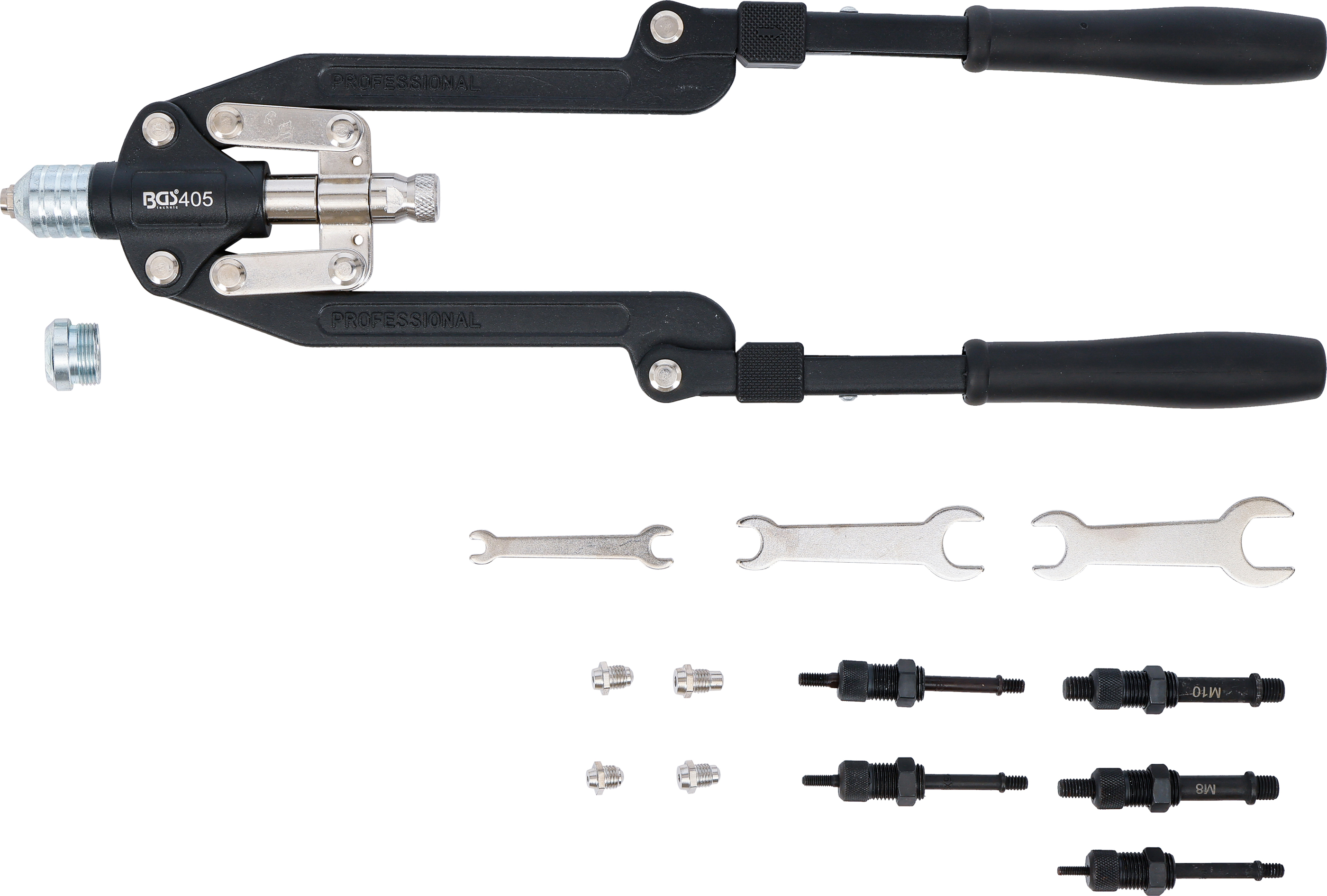 BGS Profi-Nietzangen-Satz | Langarm | 3,2 - 6,4 mm
