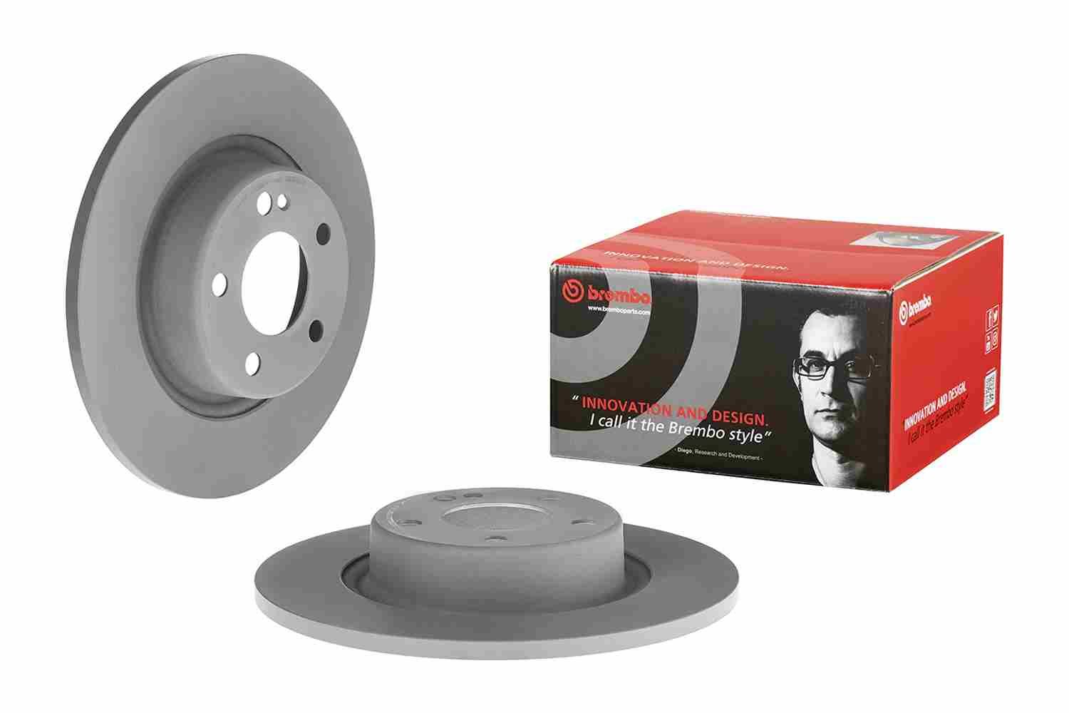 Bremsscheibe “BREMBO voll , zweiteilige Bremsscheibe , Stahl-Bremsscheibentopf ”