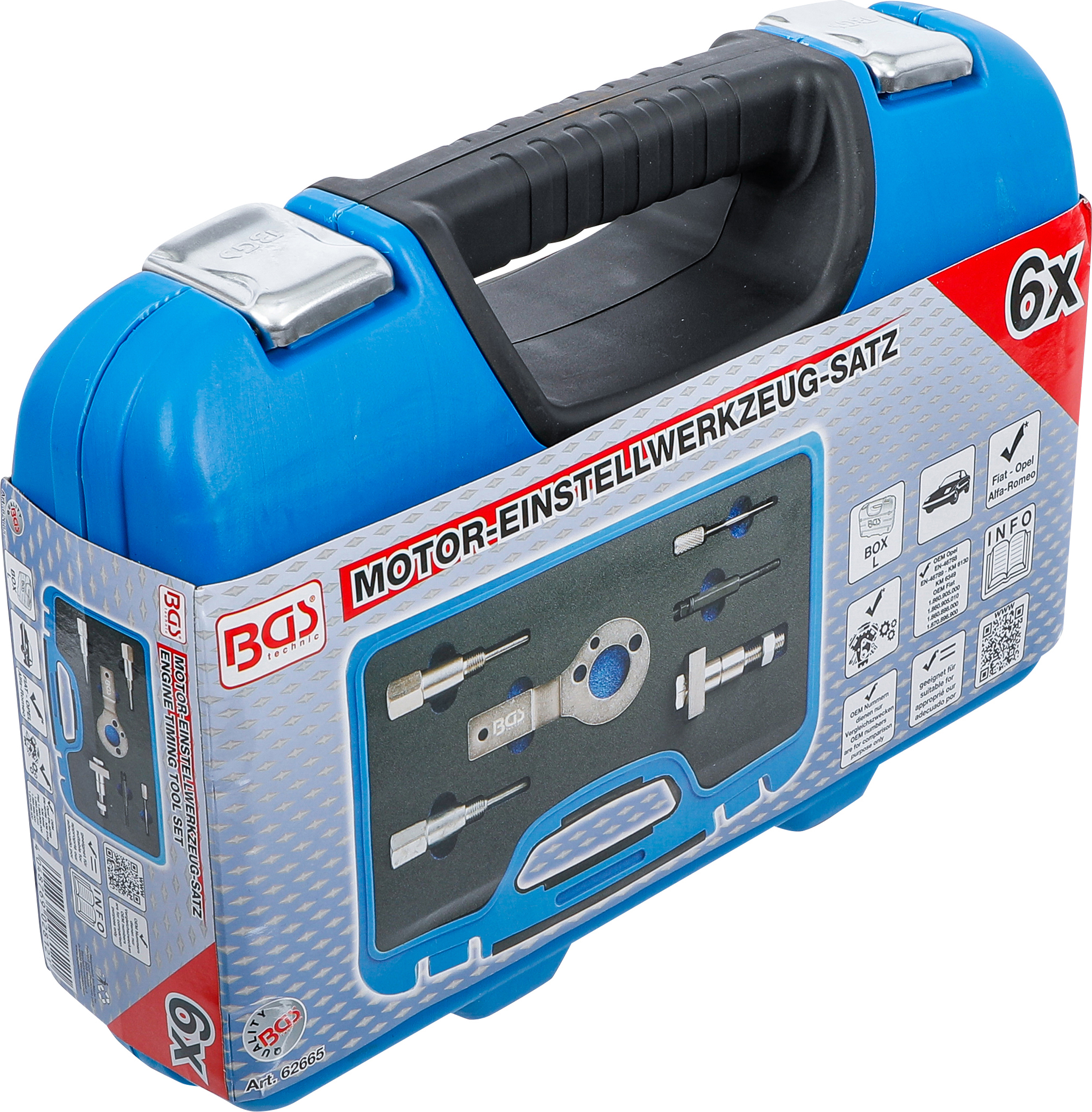 BGS Motor-Einstellwerkzeug-Satz | für Fiat, Opel, Alfa 1.9/2,4l 16V Diesel