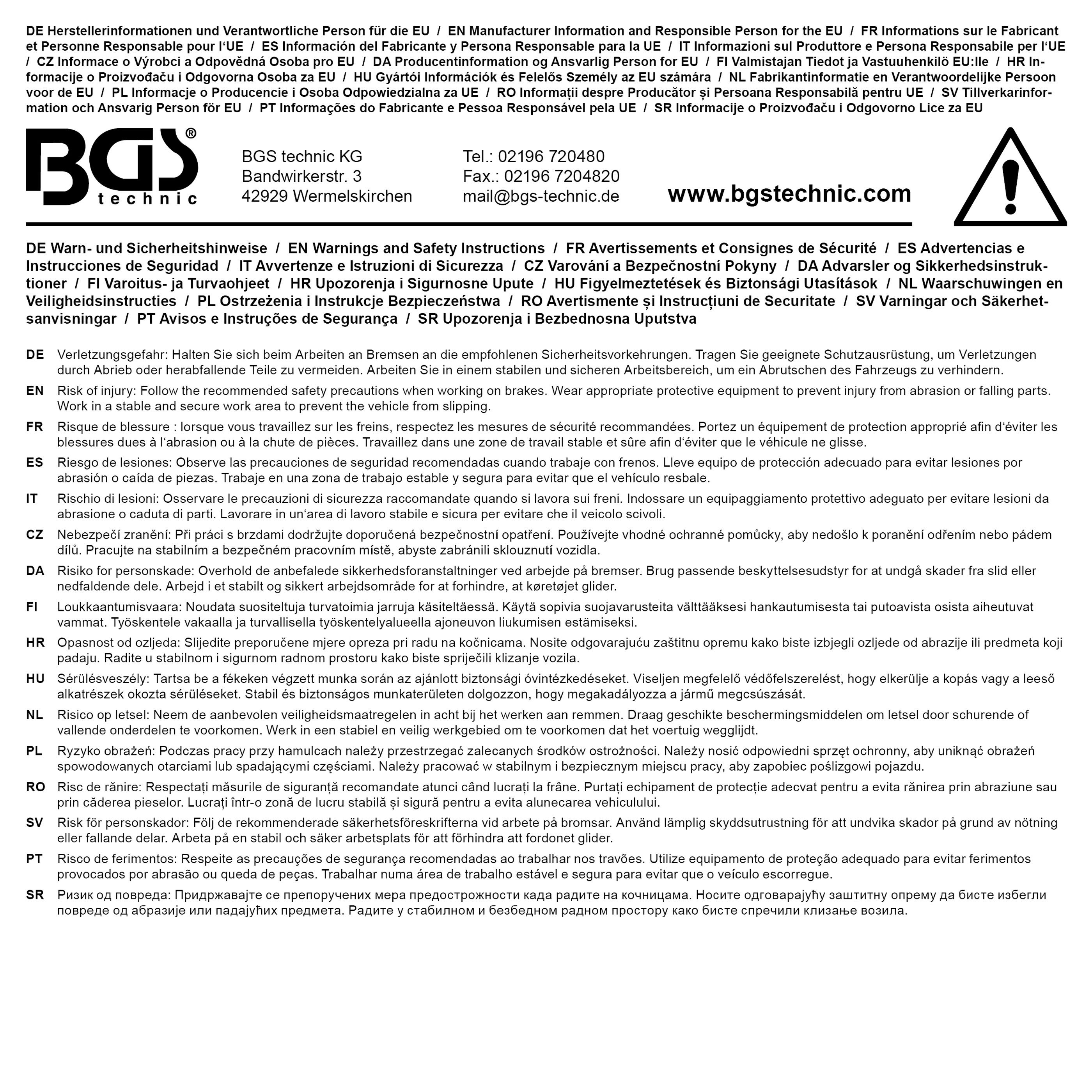BGS Bremssattel-Einsatz | E-Profil (für Torx) | für MAN TGA | Antrieb Außensechskant 30 mm | SW E20