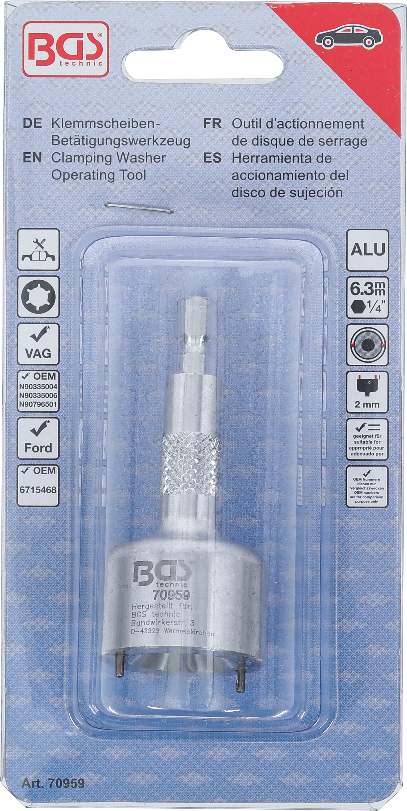 BGS Klemmscheiben-Betätigungswerkzeug | für VAG, Ford