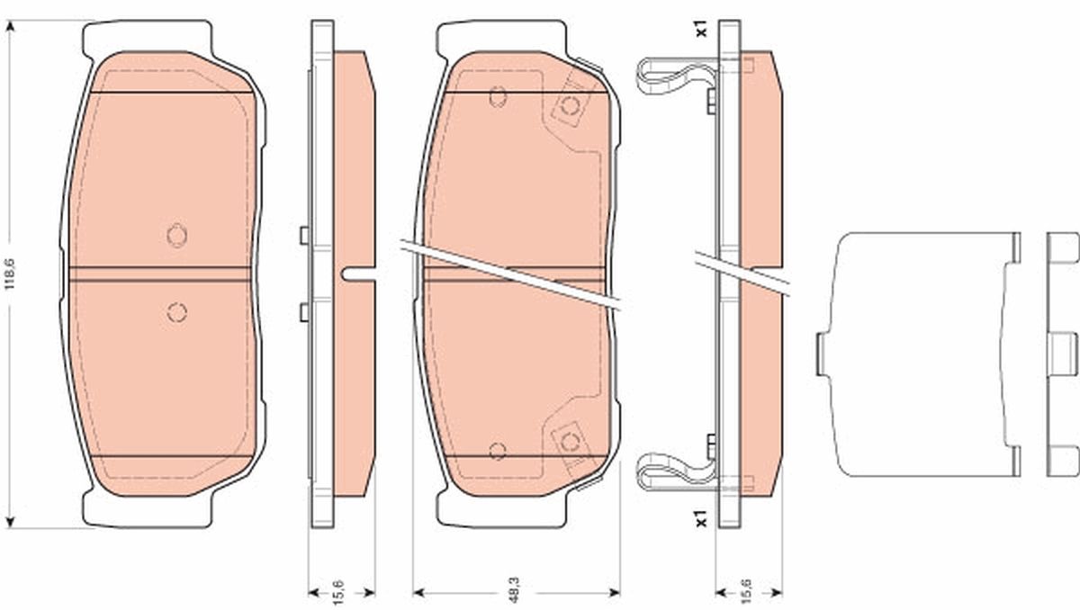 Bremsbelagsatz, Scheibenbremse