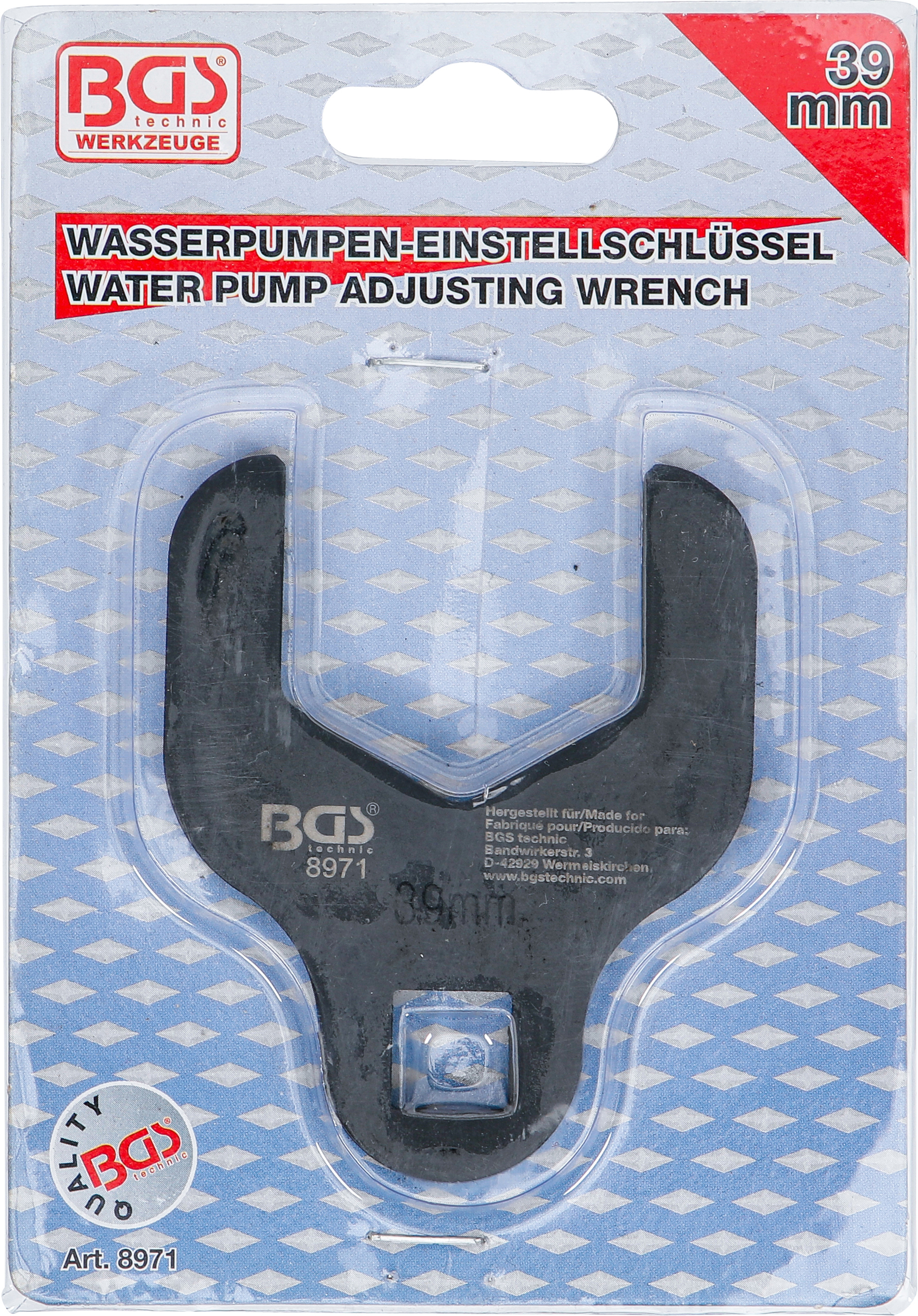BGS Wasserpumpen-Einstellschlüssel | für Opel | 39 mm