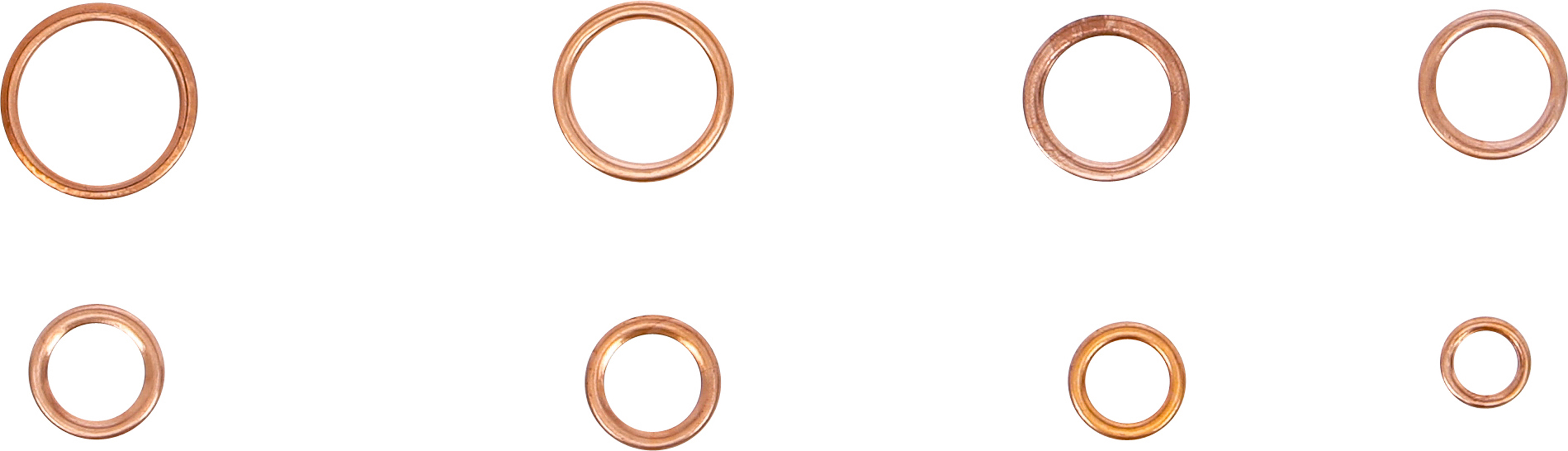 BGS O-Ring-Sortiment | Kupfer | Ø 6 - 20 mm | 95-tlg.