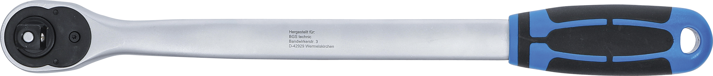 BGS Umschaltknarre | extra lang | Abtrieb Außenvierkant 12,5 mm (1/2") | 380 mm