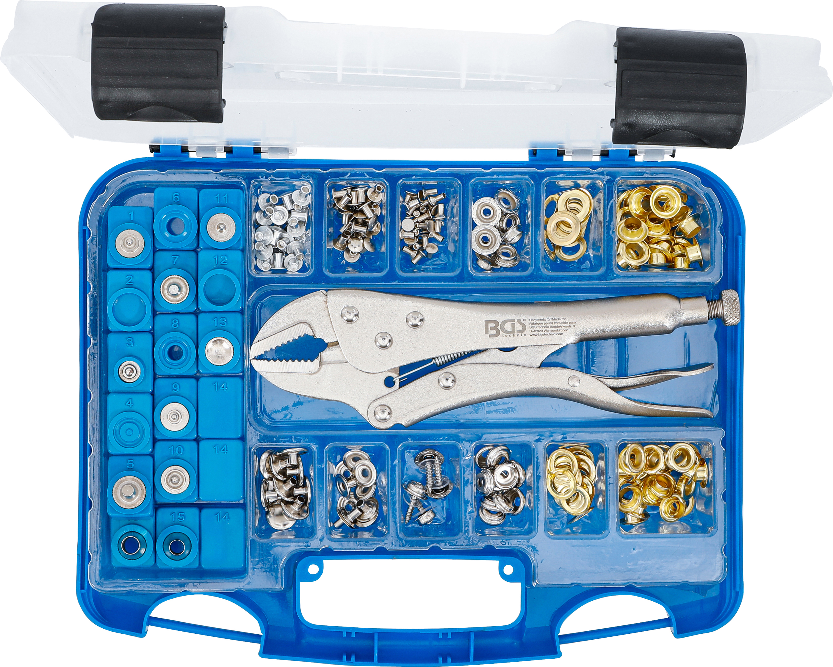 BGS Ösen-Druckknopf-Sortiment | 275-tlg.