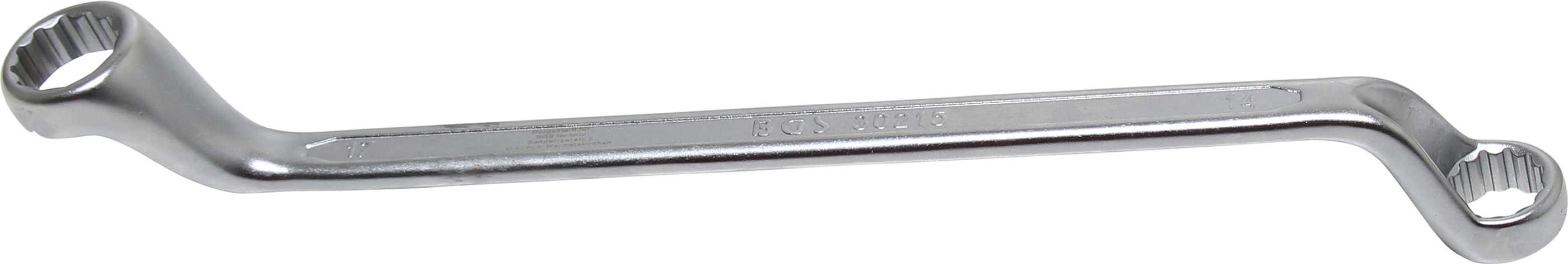 BGS Doppel-Ringschlüssel | tief gekröpft | SW 14 x 17 mm