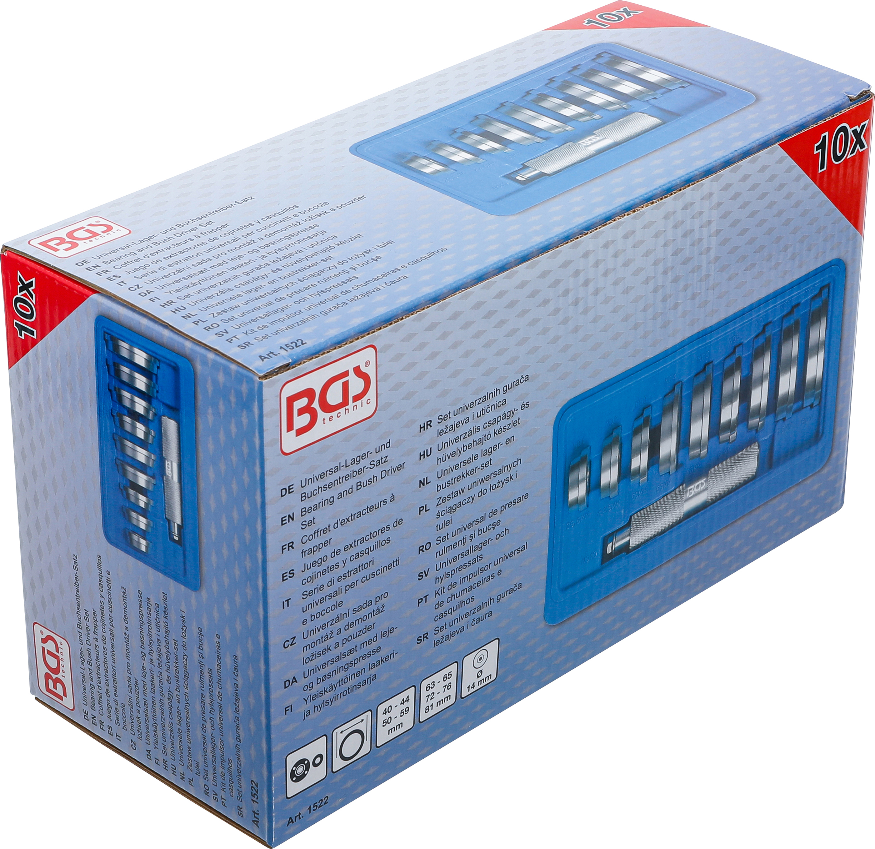 BGS Universal-Lager- und Buchsentreiber-Satz | 10-tlg.