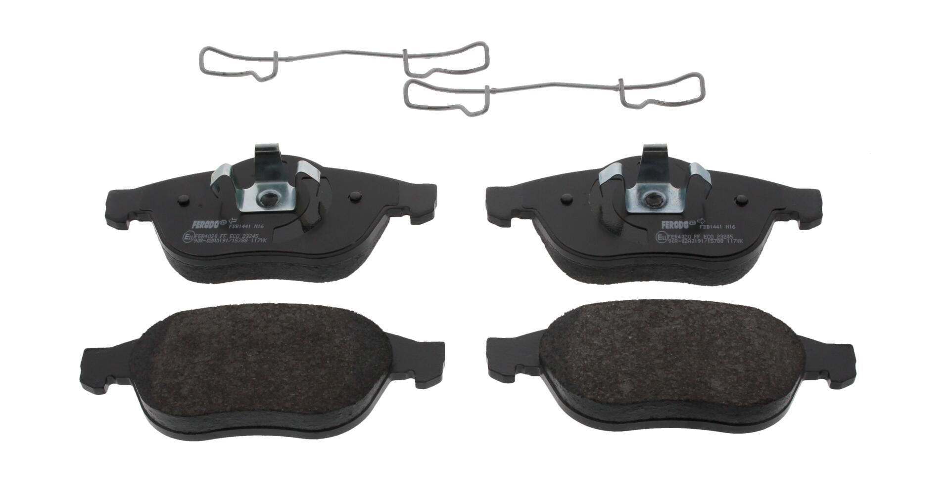 Bremsbelagsatz, Scheibenbremse