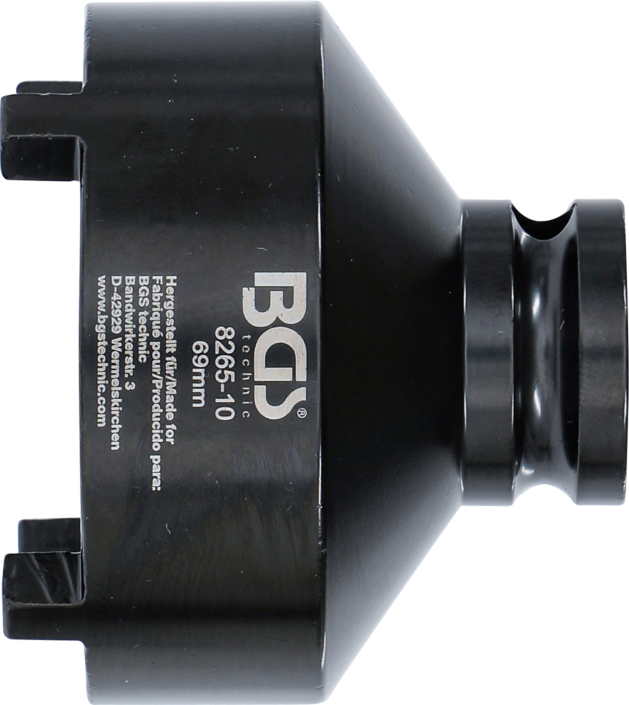 BGS Nutmutternschlüssel | Zapfen außen liegend | 69 mm | KM8