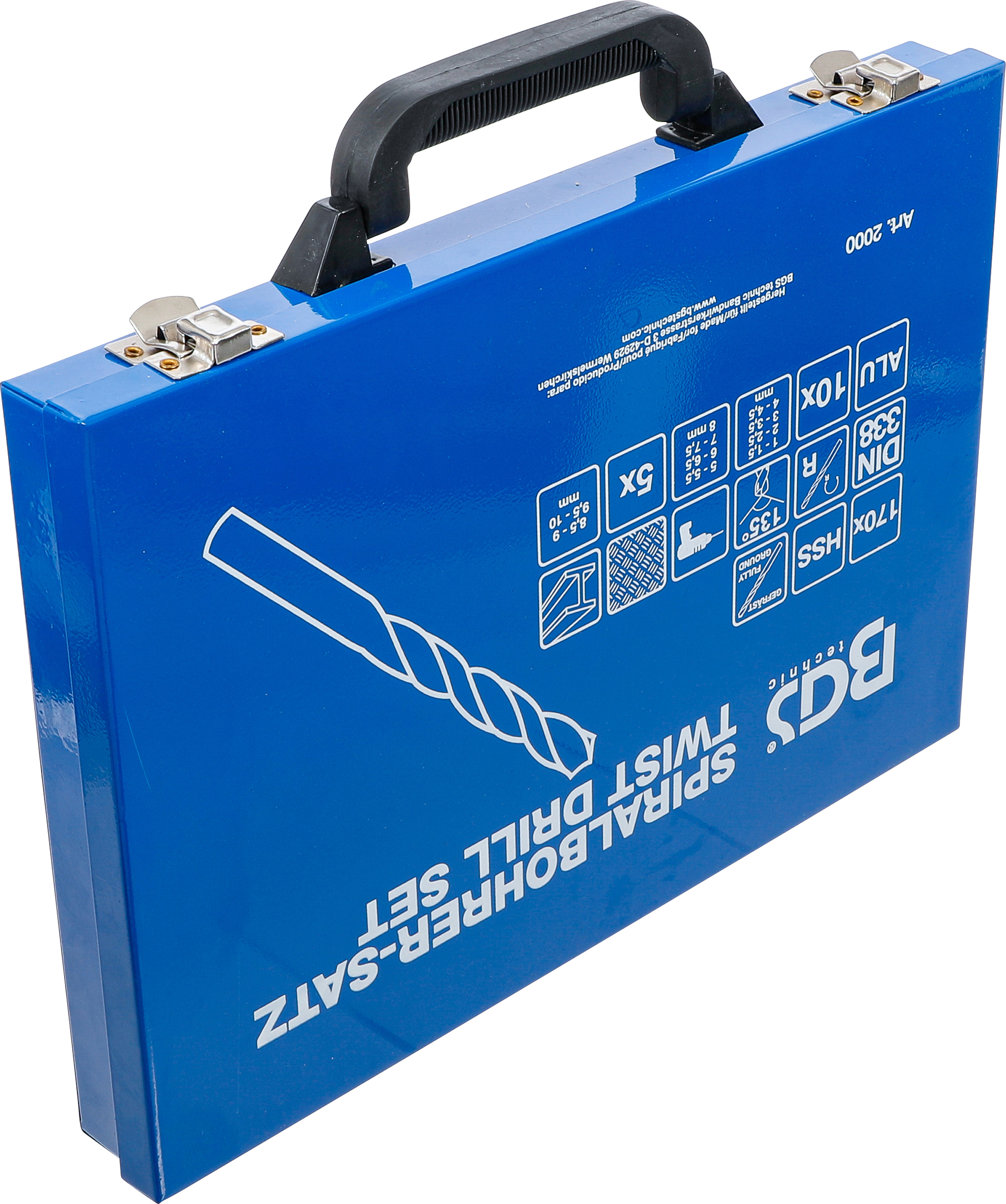 BGS Spiralbohrer-Satz | HSS | 5% Cobalt-Legierung | 1 - 10 mm | 170-tlg.