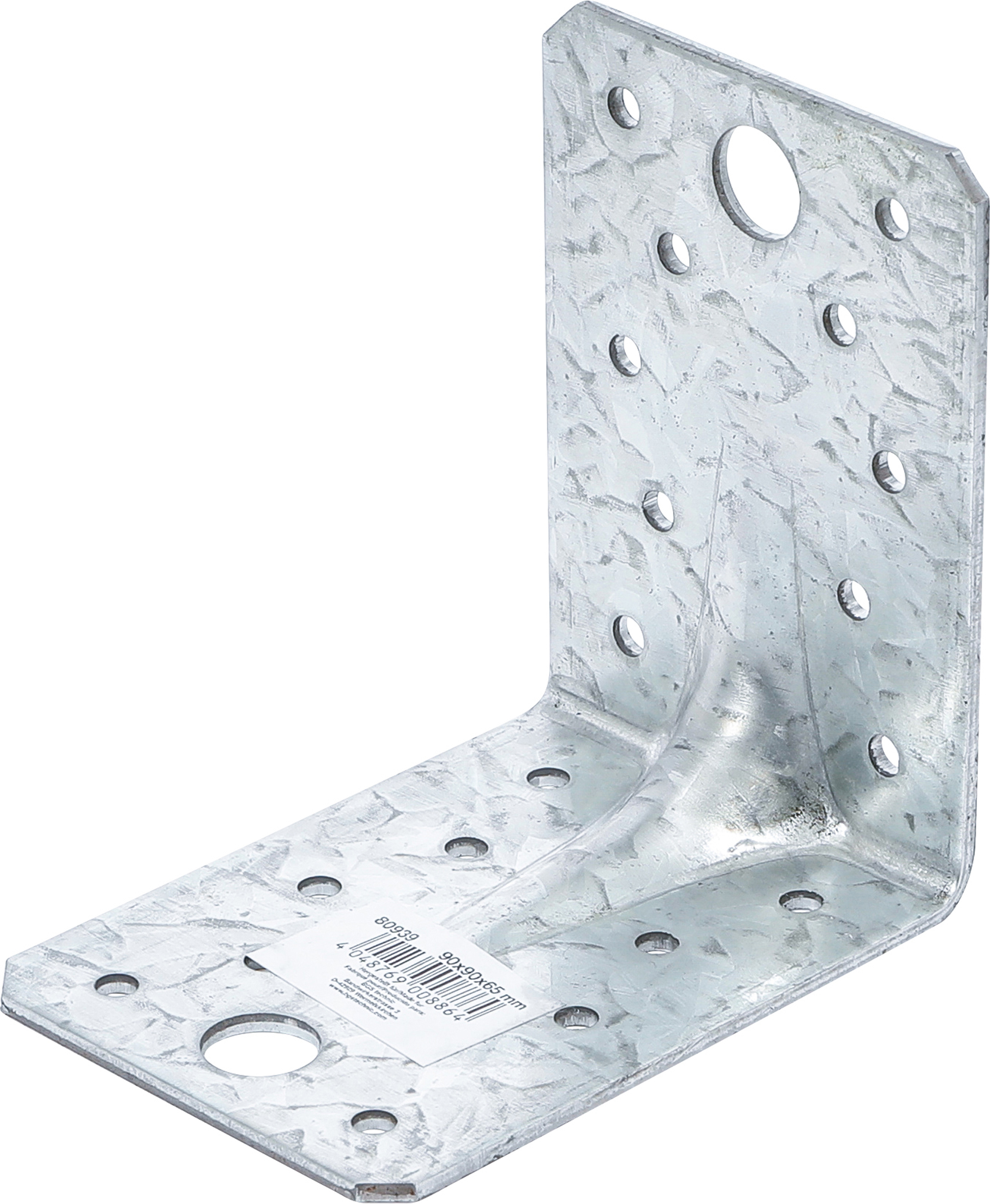 BGS Winkelverbinder | mit Sicke | 90 x 90 x 65 x 2,5 mm