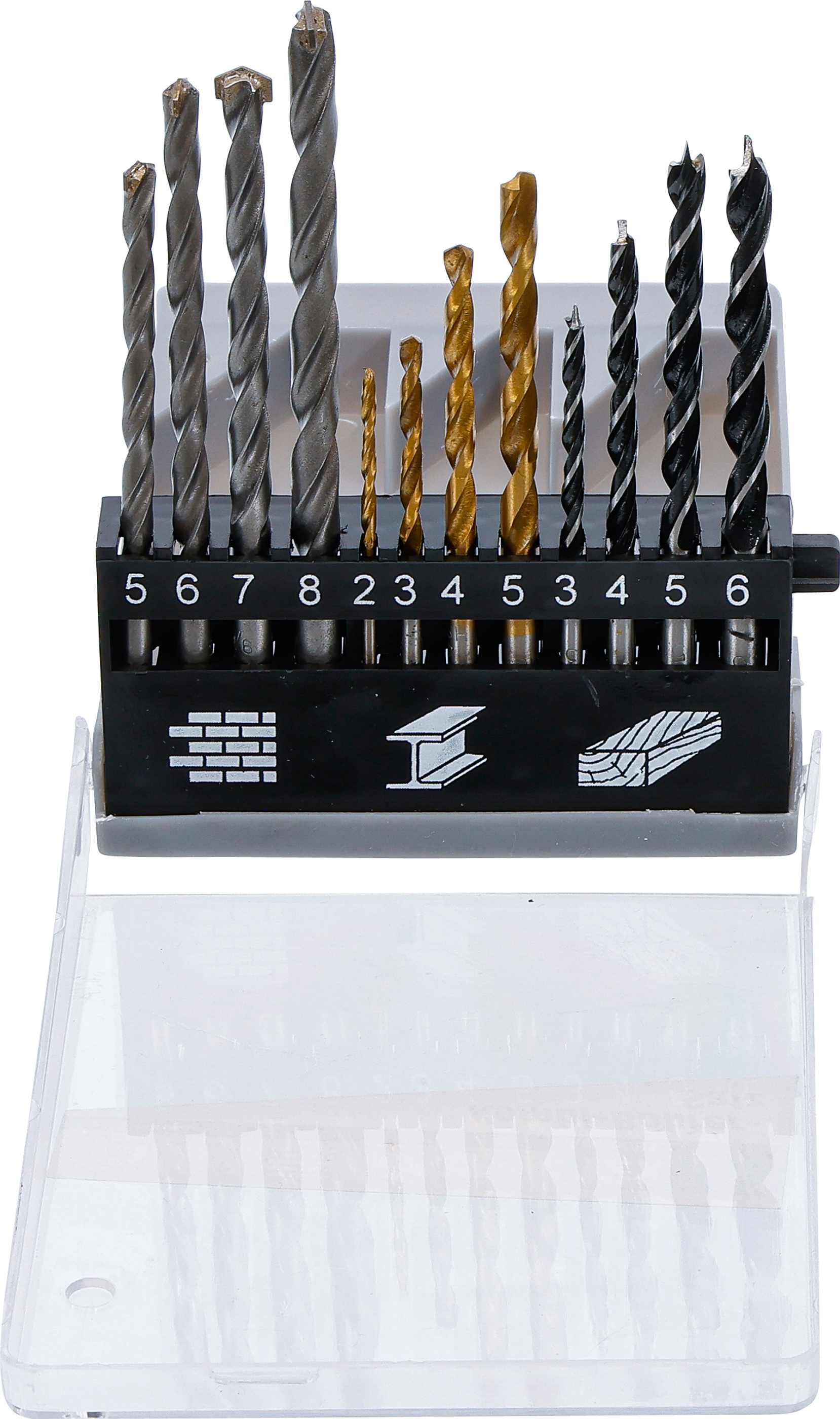BGS Kombi-Bohrer-Satz | 2 - 8 mm | 12-tlg.