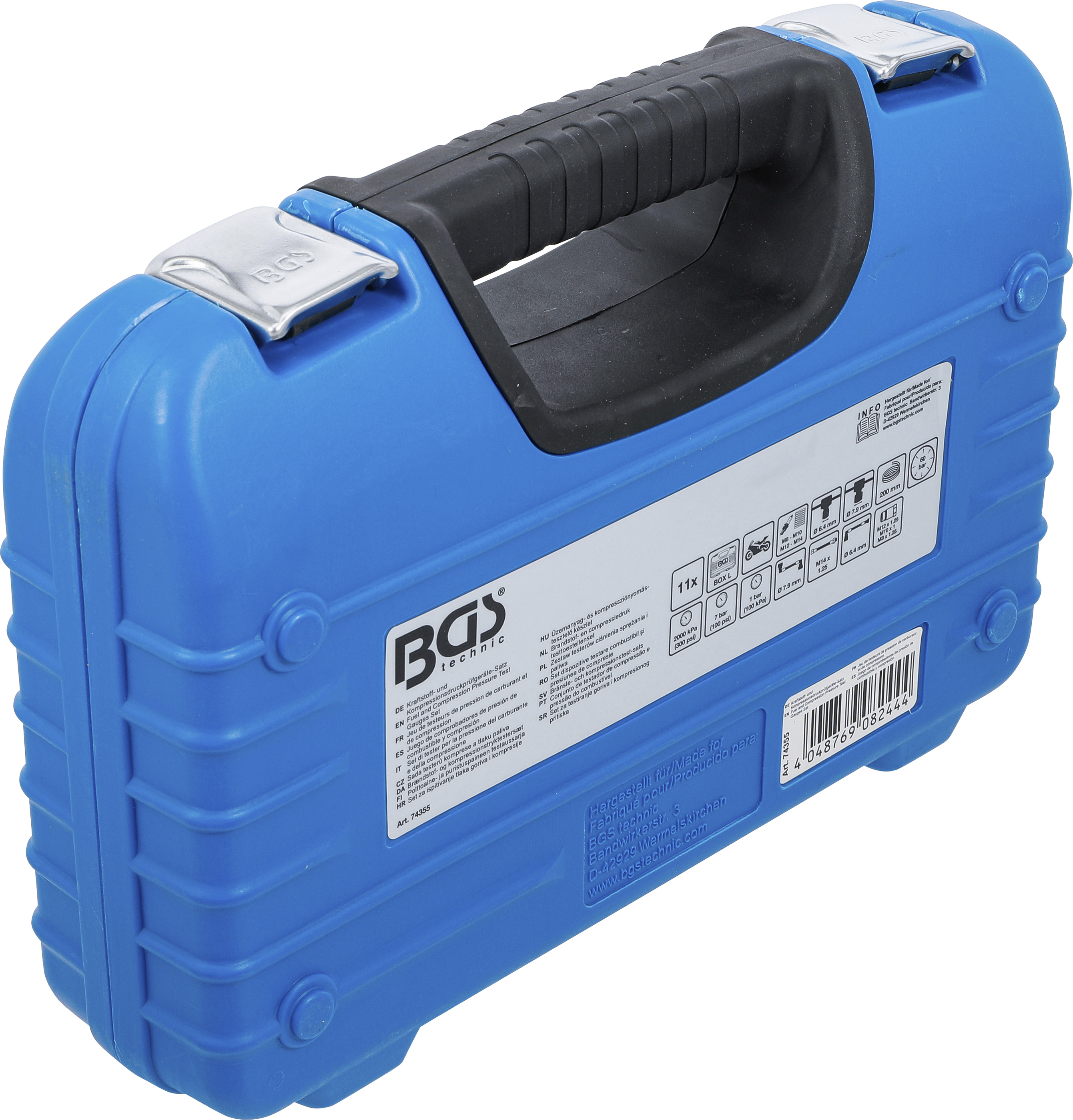 BGS Kraftstoff- und Kompressionsdruckprüfgeräte-Satz | für Motorräder | 11-tlg.