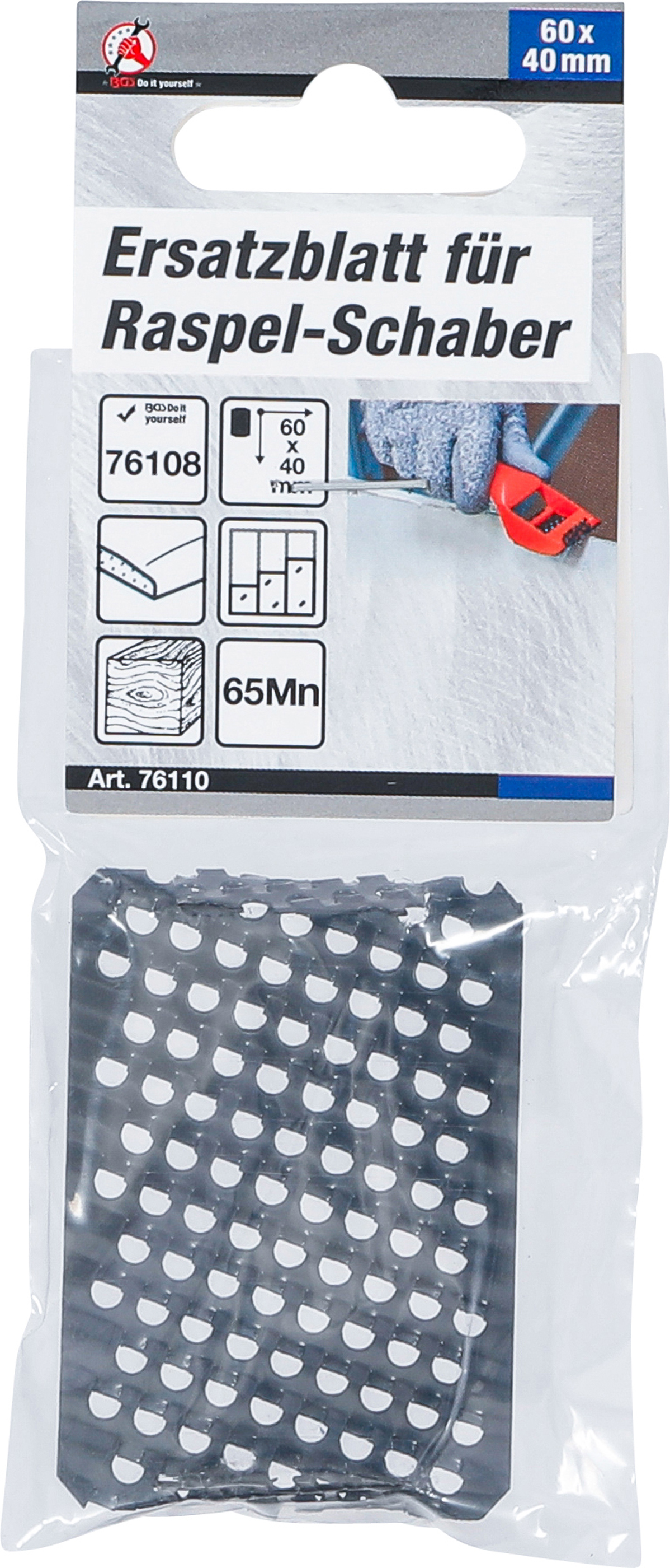 BGS Ersatzblatt für Raspel-Schaber | 60 x 40 mm
