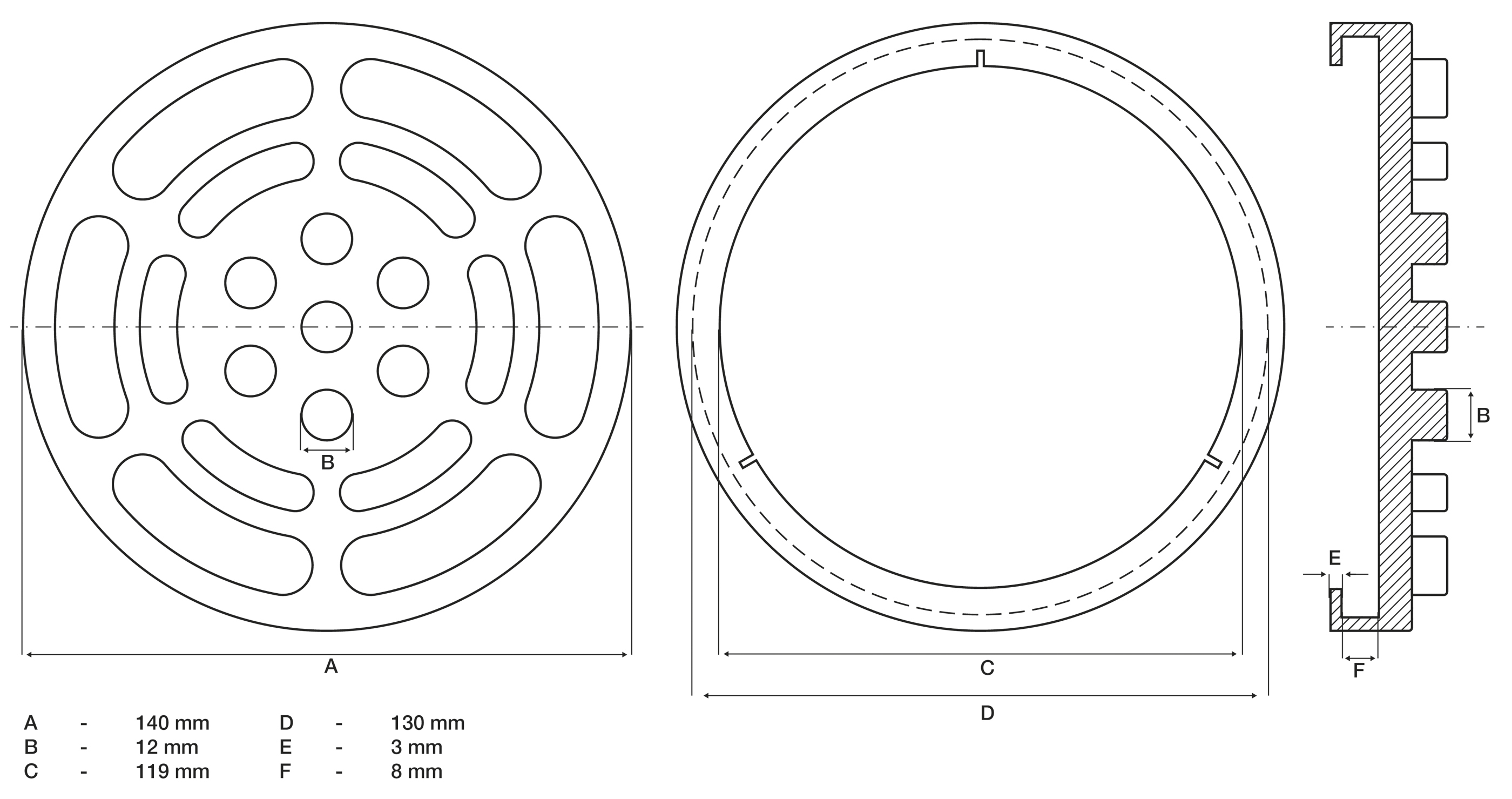 BGS Gummiteller | für Hebebühnen | Ø 140 mm