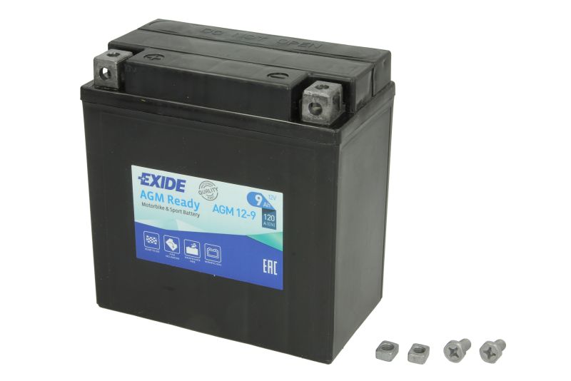 Starterbatterie Exide YTX9C-BS AGM 12-9 READY 12V 9Ah 120A