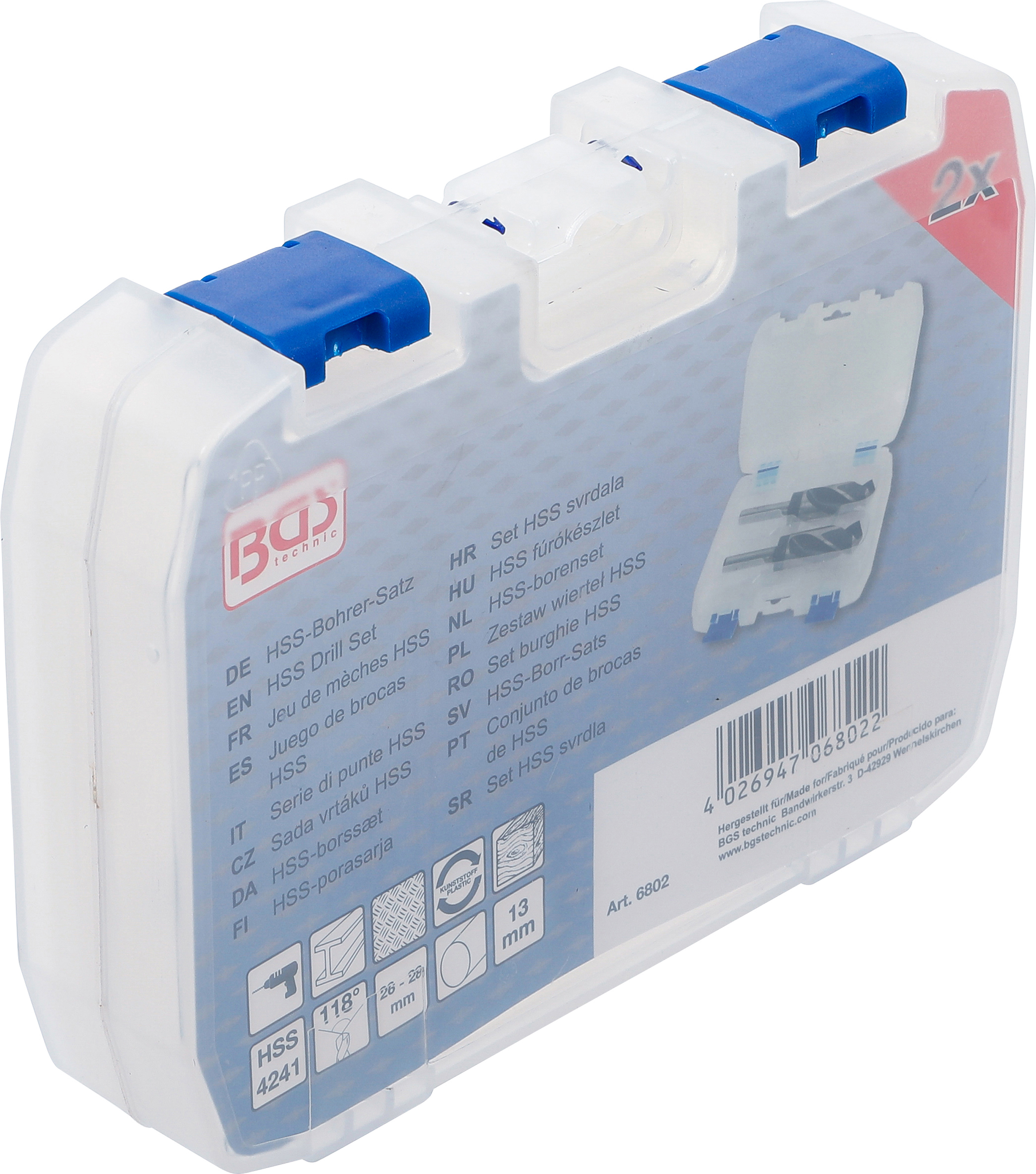 BGS HSS-Bohrer-Satz | 26 - 28 mm | 2-tlg.