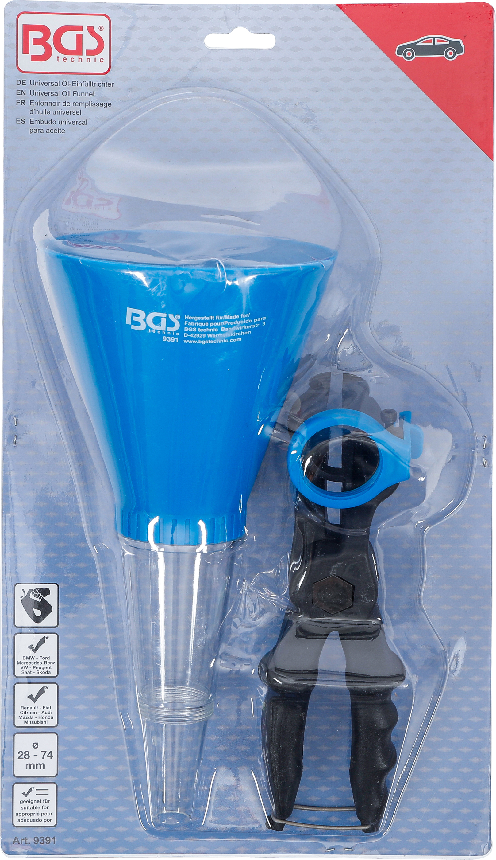 BGS Universal Öl-Einfülltrichter