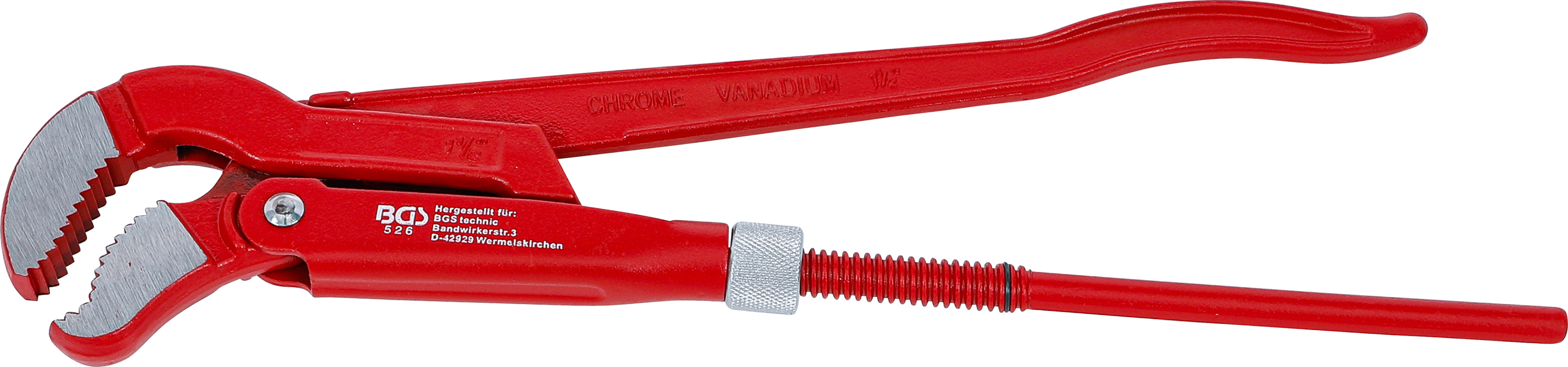 BGS Eckrohrzange | 1,5" | 3-Punkt-Haftung