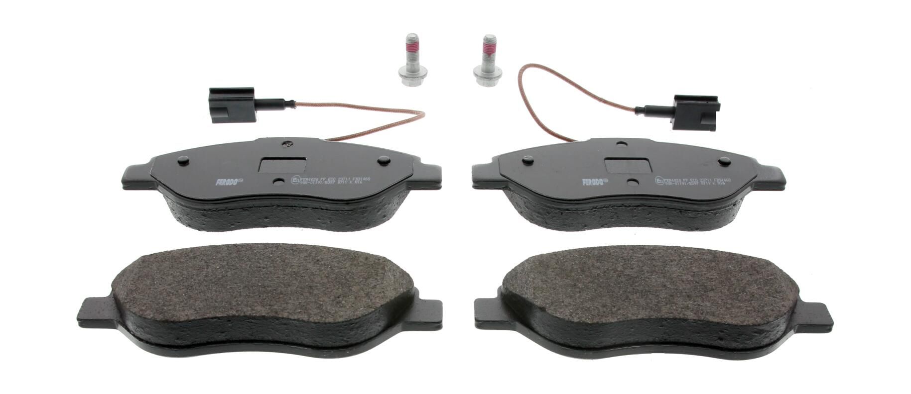 Bremsbelagsatz, Scheibenbremse