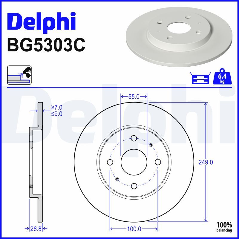 Kpl. Scheibenbremsen hinten L/R passt zu: BYD DOLPHIN Electric 08.21-