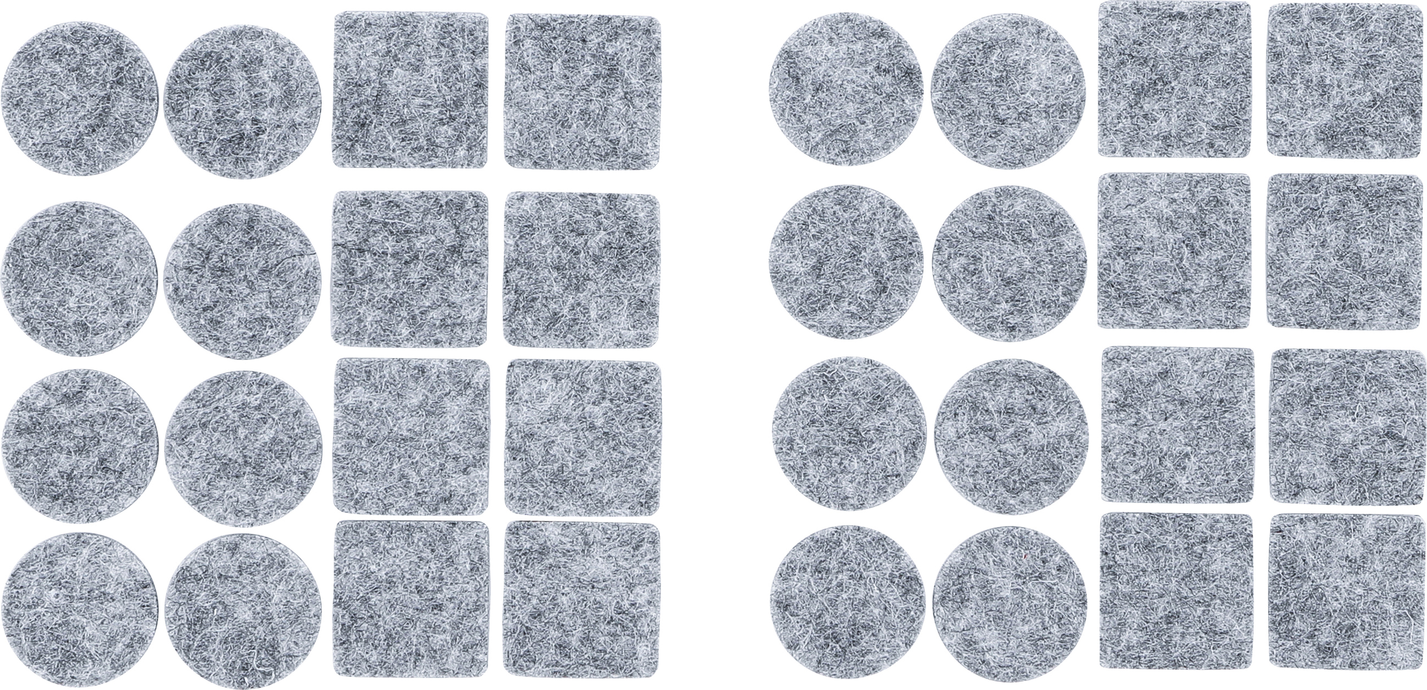 BGS Filzgleiter-Satz | grau-meliert | 32-tlg.