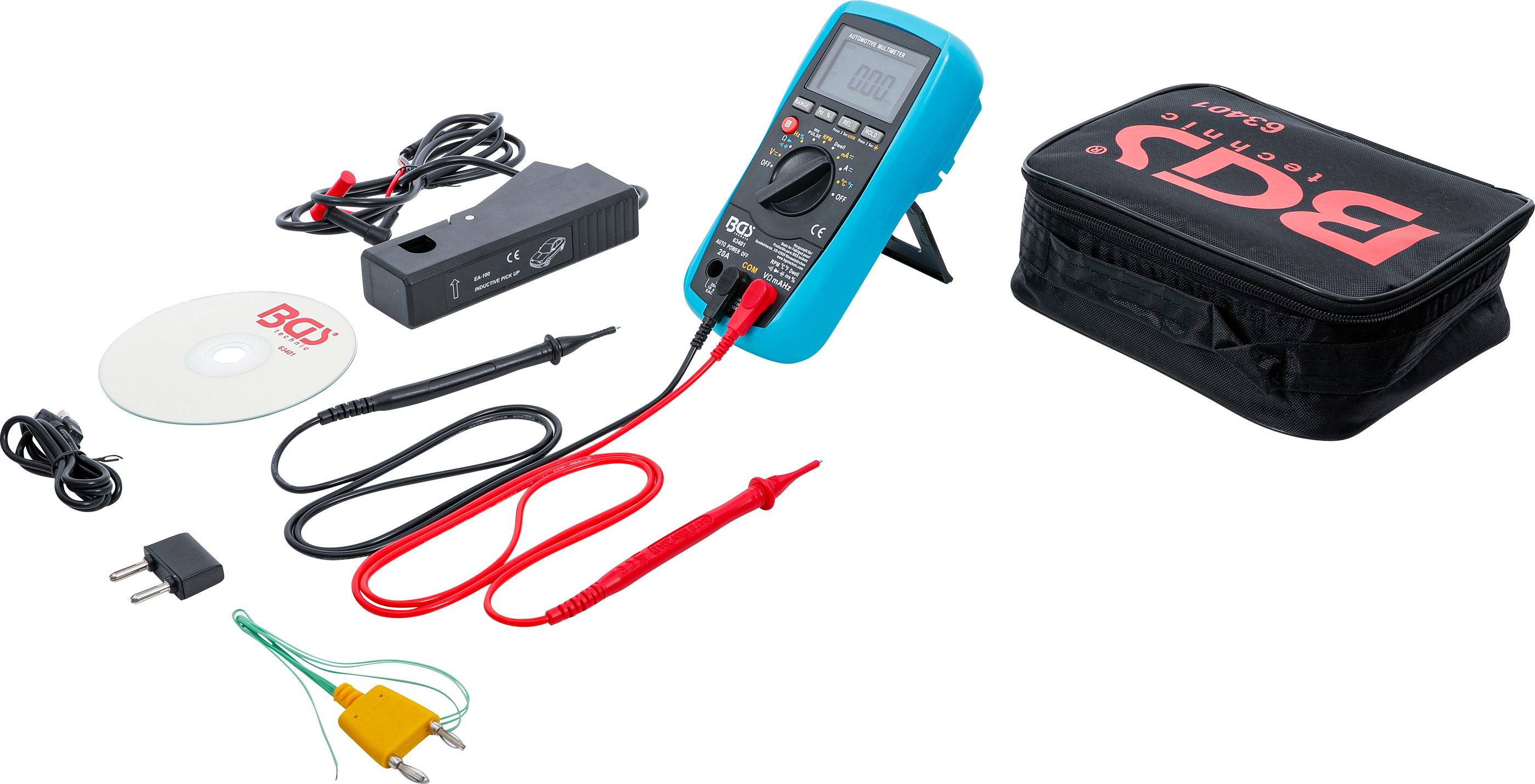 BGS Kfz-Digital-Multimeter mit USB-Schnittstelle