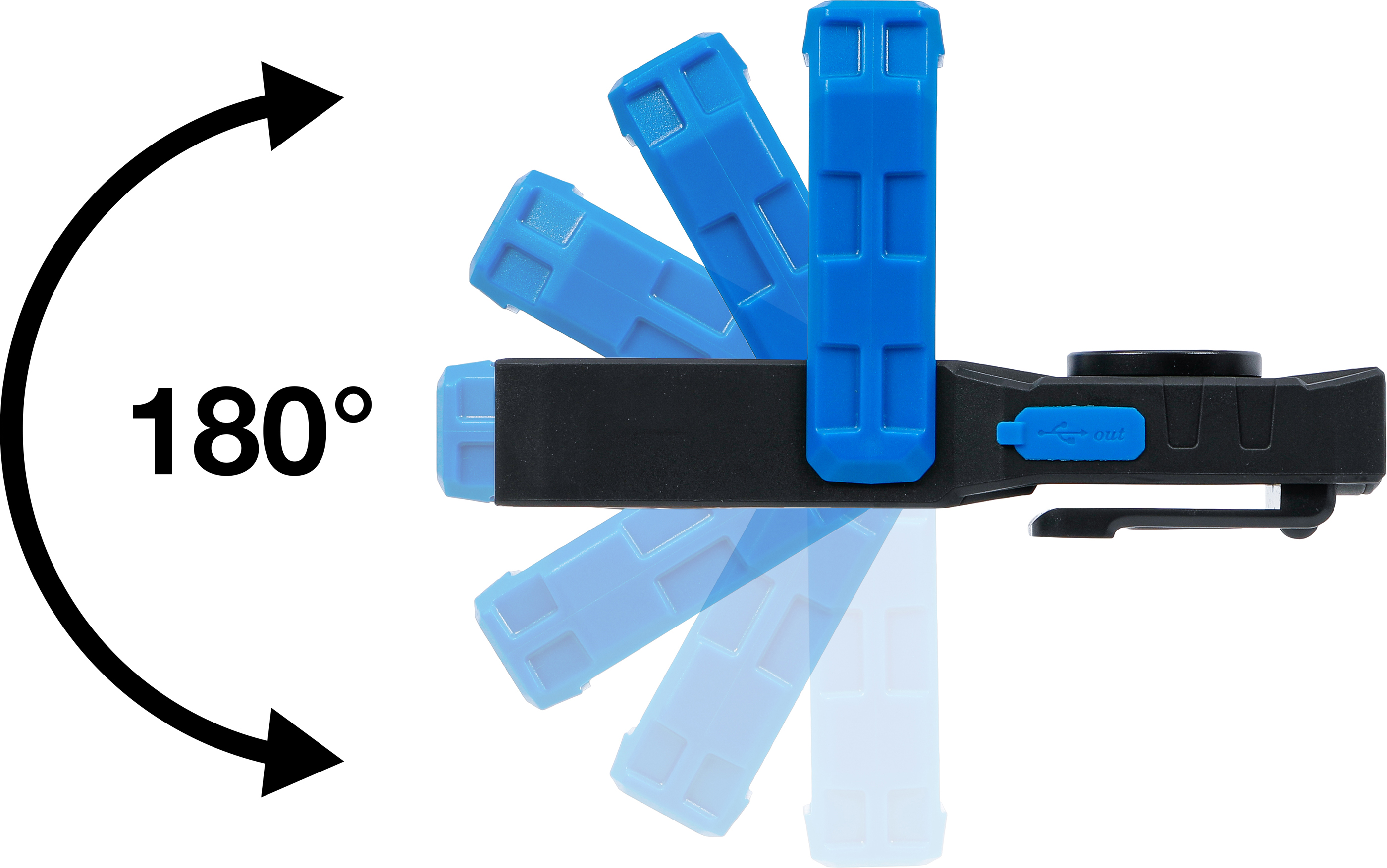 BGS COB-LED-Werkstattleuchte mit Magnet und Haken | klappbar
