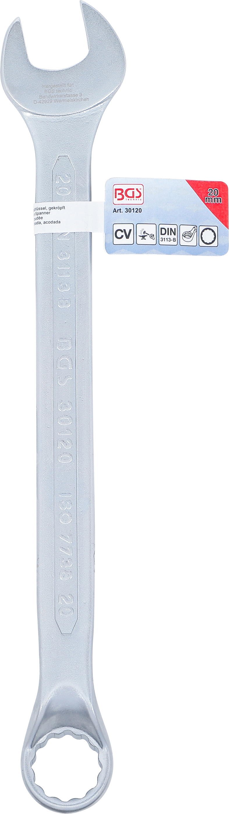 BGS Maul-Ringschlüssel, gekröpft | SW 20 mm