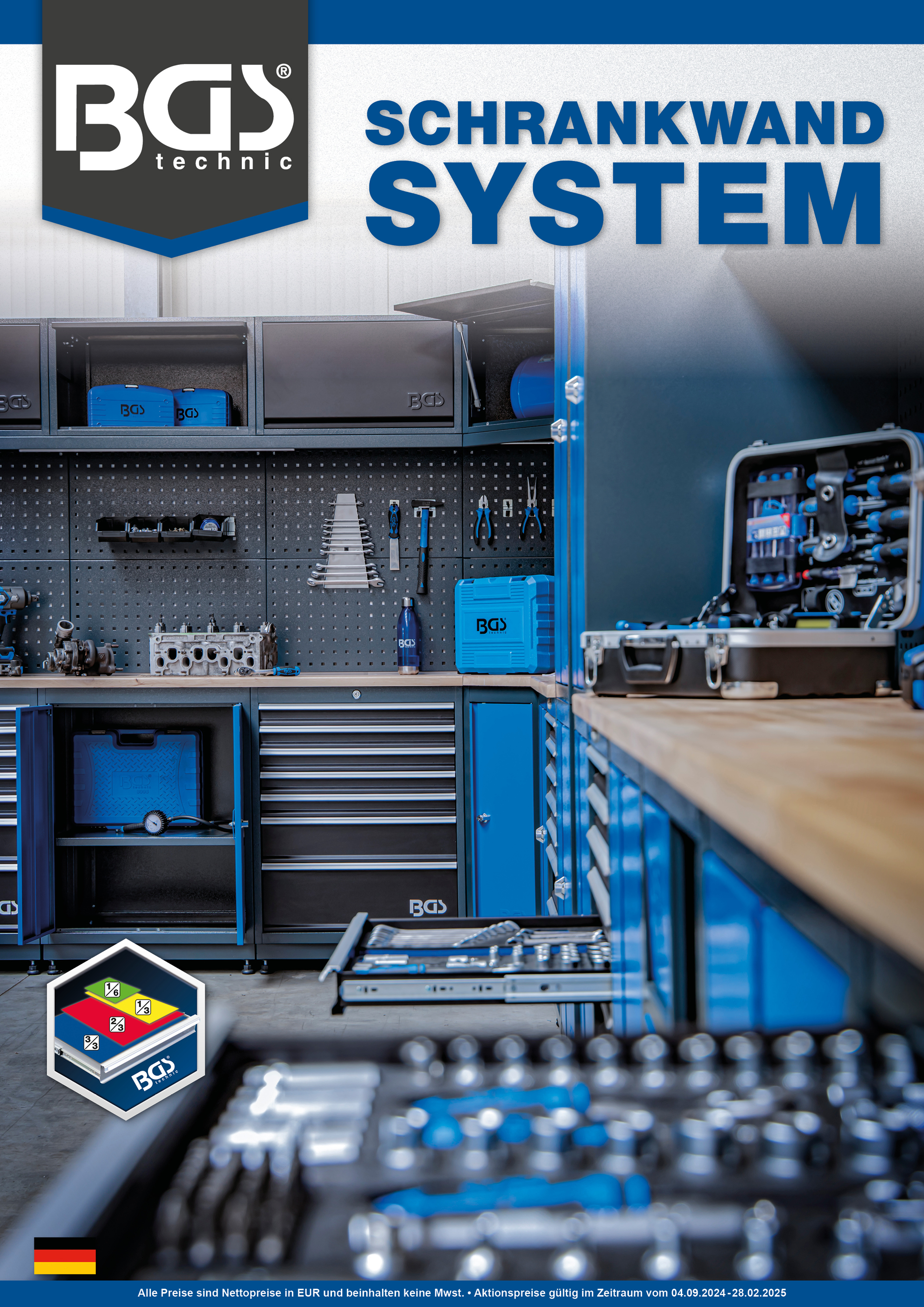 BGS Werkstattmöbel Broschüre 1/2024 deutsch (gültig bis 28.02.2025)